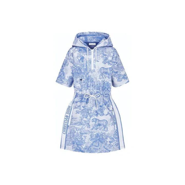 Dior Dior Floral Print Short Sleeve Mini Dress 0079 Size S / US 4 / IT 40 - 1 Thumbnail