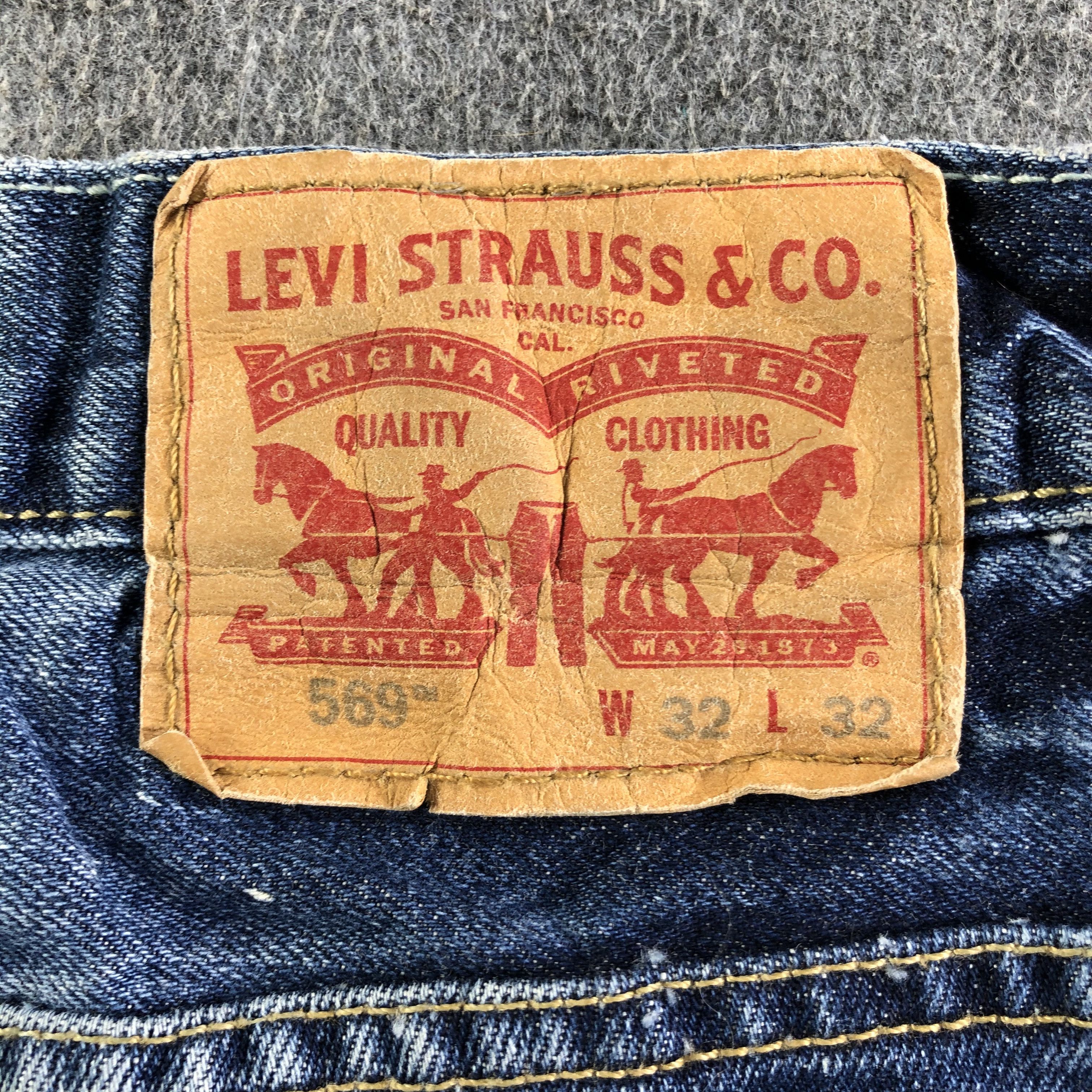 Levi's Vintage Blue Wash Levis 569 Jeans-J4507 Size US 33 - 5 Thumbnail