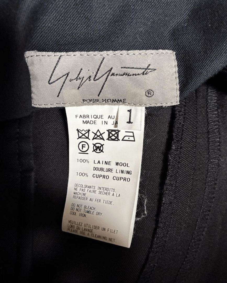 Yohji Yamamoto Yohji Yamamoto Pour Homme - WOOL GABARDINE WIDE STRING PANTS Size US 30 / EU 46 - 9 Thumbnail