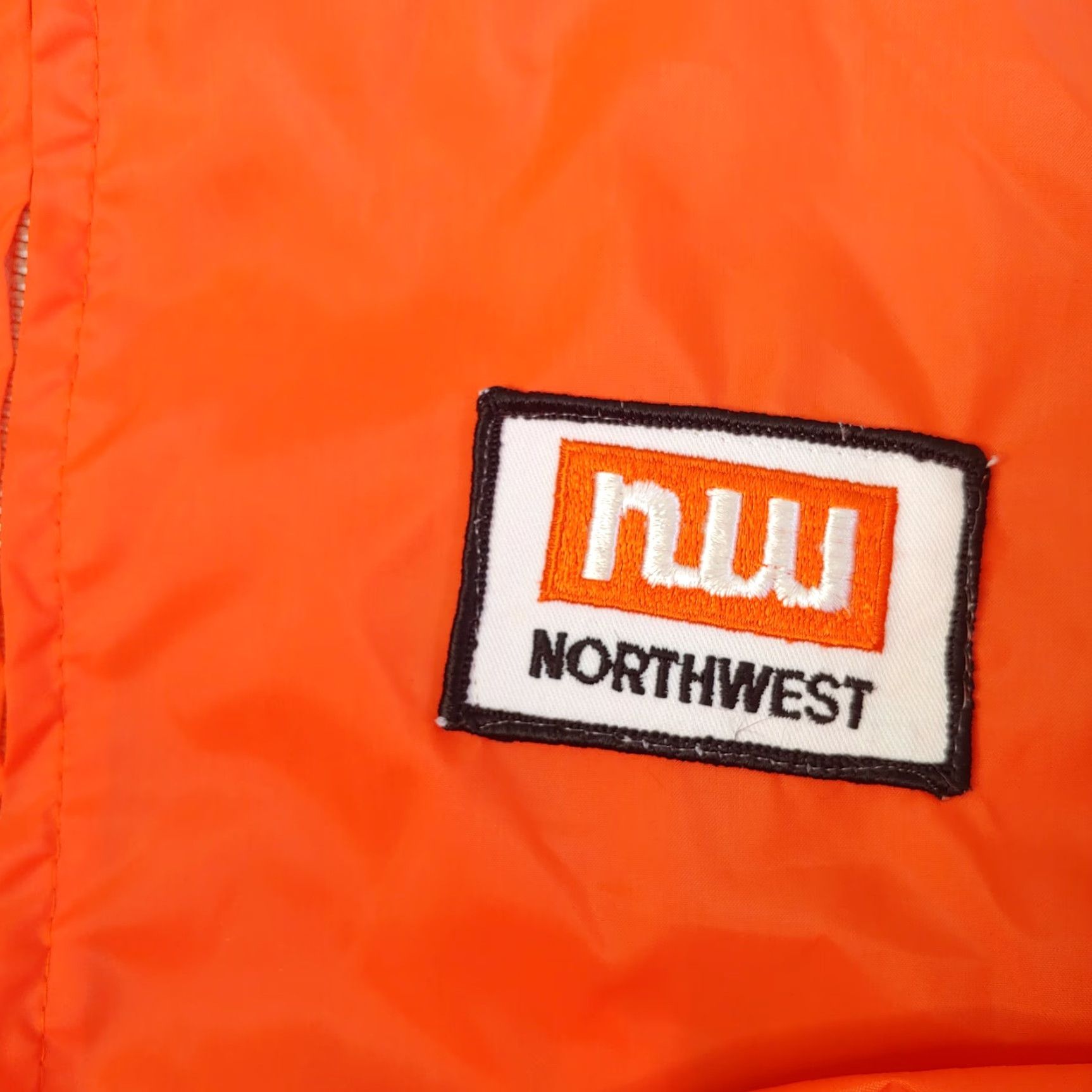 Logo 7 VINTAGE Louisville Sportswear Jacket Men L Northwest Logo Patch Nylon Orange Safety Windbreaker Casual Size US L / EU 52-54 / 3 - 4 Thumbnail