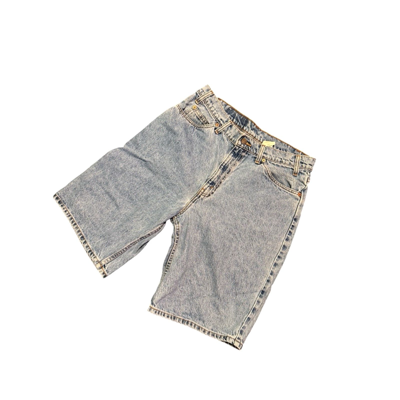 Levi's VINTAGE Levi’s 550 Orange Tab Relaxed Fit Denim Shorts Men’s 33 USA Made 90s Size US 33 - 4 Thumbnail