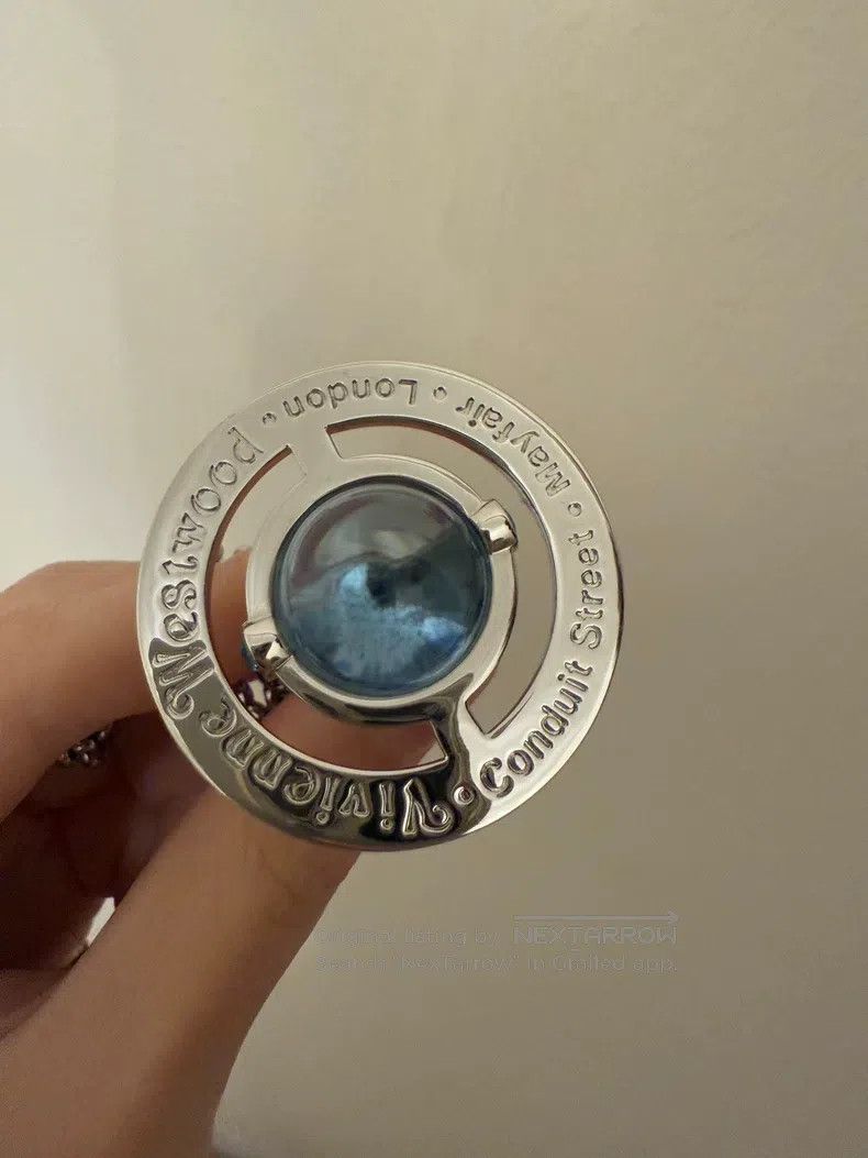 Vivienne Westwood Vivienne Westwood Glacial blue large orb Saturn necklace Size ONE SIZE - 5 Thumbnail