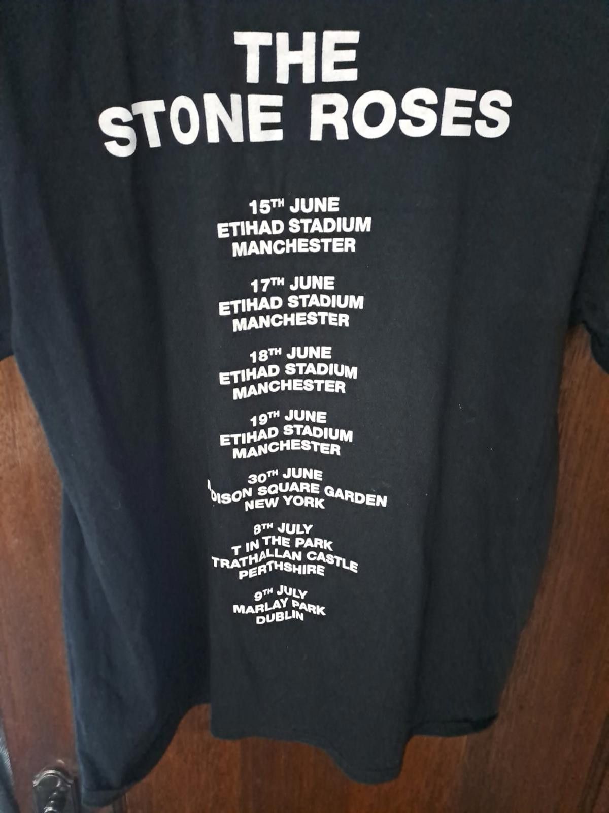 Other The Stone Roses Tour 2016 Black T-Shirt Etihad June Size L Size ONE SIZE - 6 Thumbnail