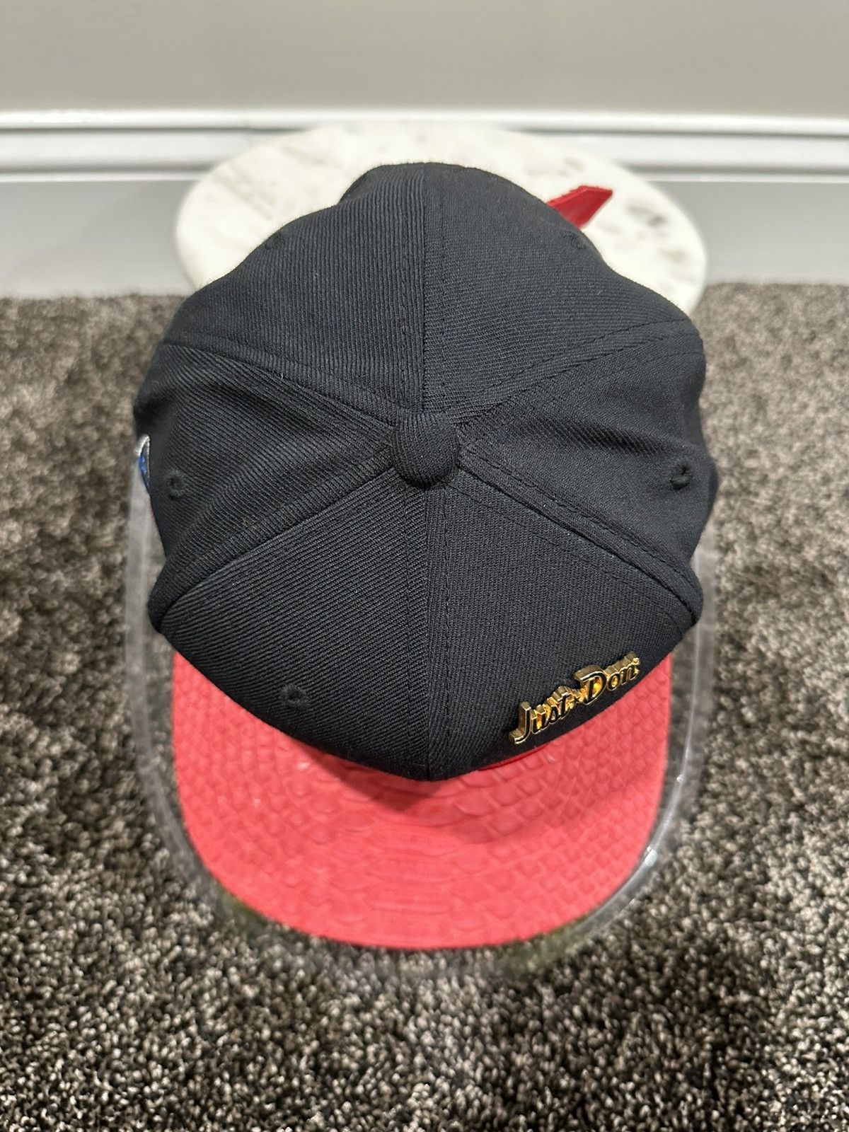 Just Don Just Don x Mitchell & Ness Script Miami Heat Black/Red Hat Size ONE SIZE - 5 Thumbnail