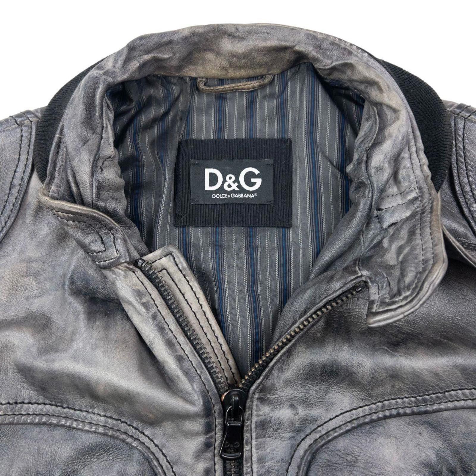 Dolce & Gabbana Vintage Dolce & Gabbana Lamb Leather Biker Jacket Size M Size US M / EU 48-50 / 2 - 4 Thumbnail
