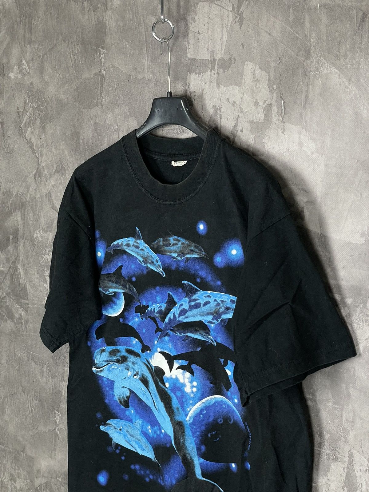 Vintage Vintage 90s Made in USA St Dolphins Graphics T-shirt Size US L / EU 52-54 / 3 - 6 Thumbnail