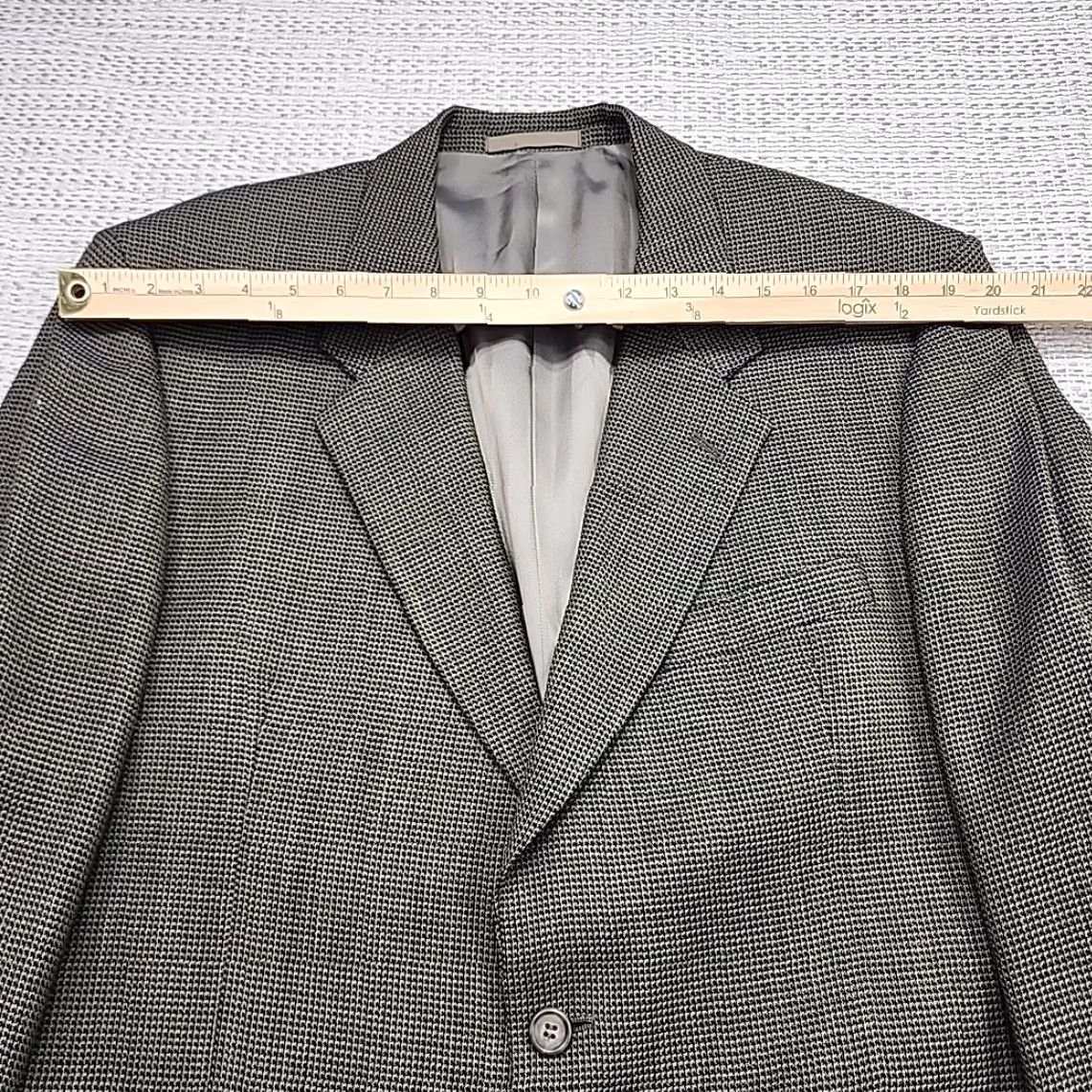 Vintage VINTAGE Louis Roth Blazer Jacket Mens 42R Wool Tweed Plaid Notch Lapel Single-Breasted 2-Button 3-Button Sleeve Brown Regular Mens Size 42R - 5 Thumbnail