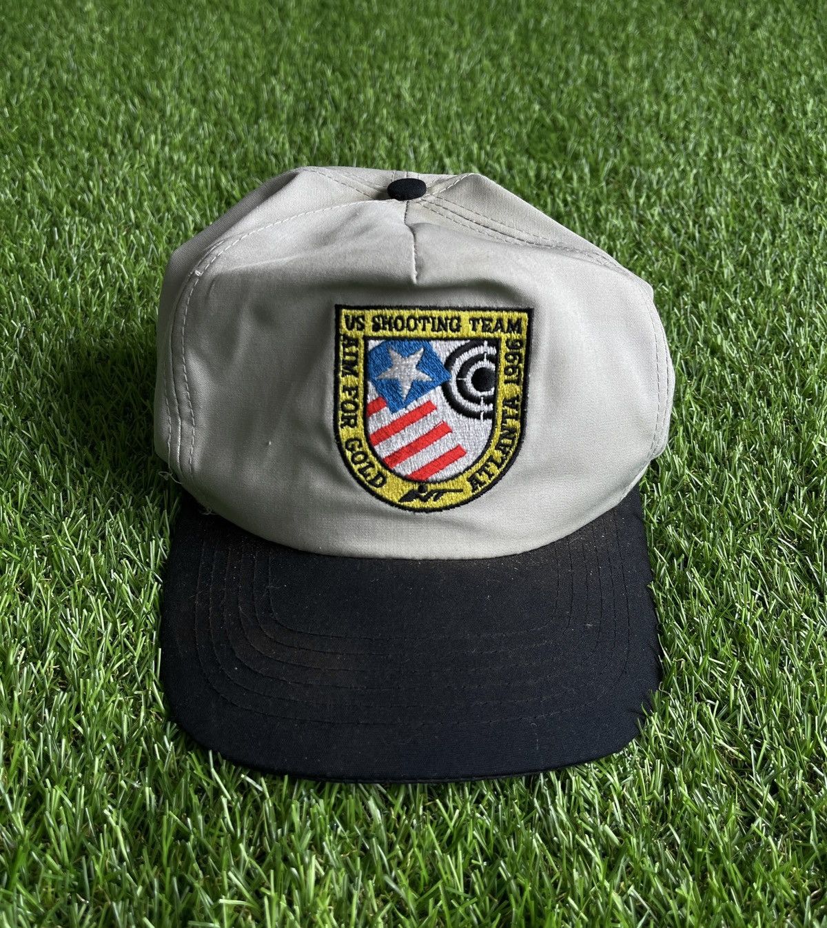 USA Olympics Vintage 1996 Olympics U.S. Shooting Team Trucker Hat Size ONE SIZE - 1 Thumbnail