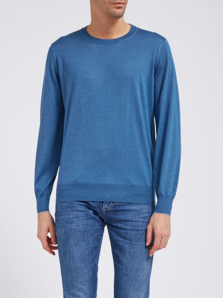 Brunello Cucinelli o1w1db10924 Sweater in Blue Size US XL / EU 56 / 4 - 1 Preview