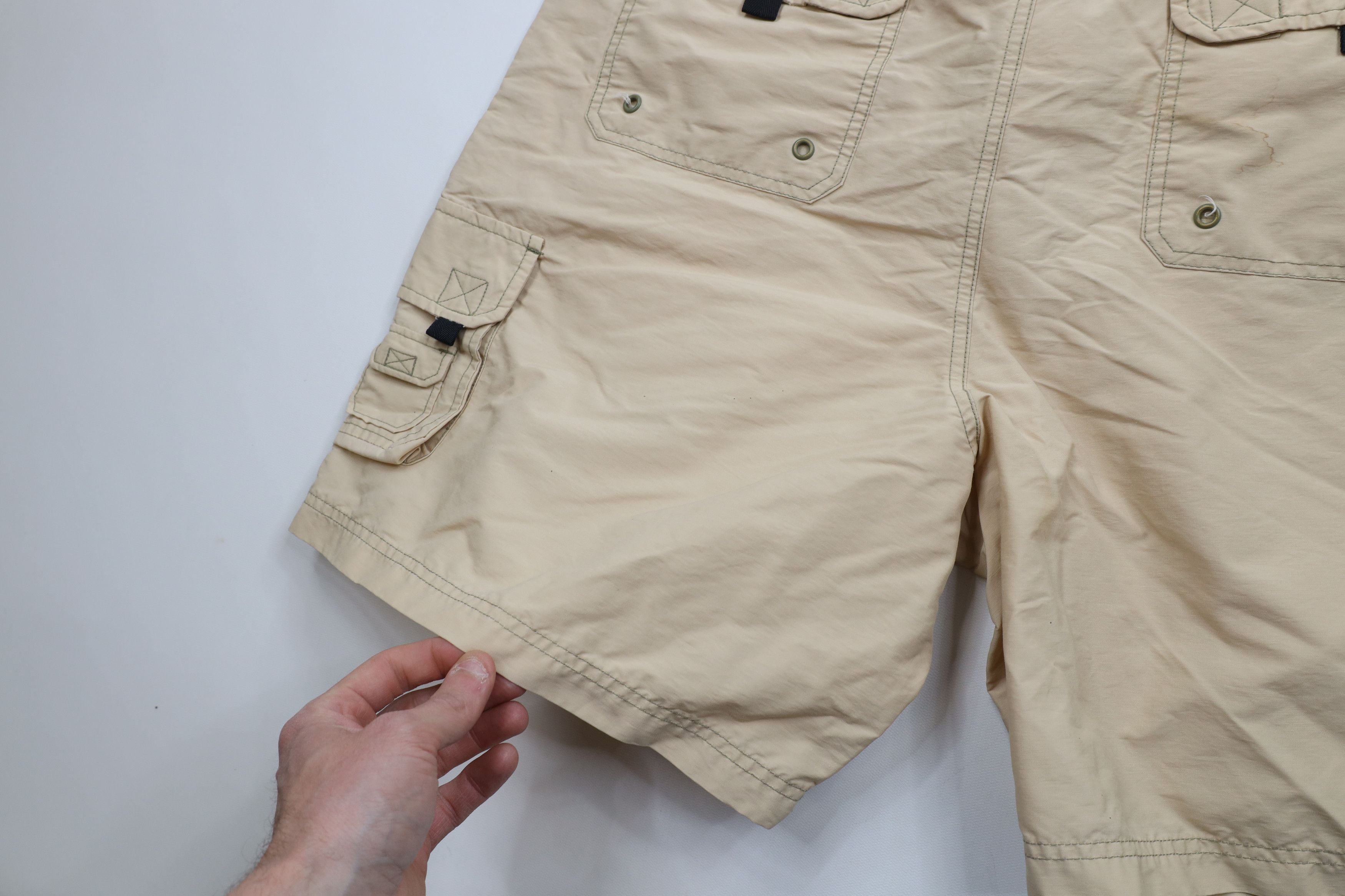 Tommy Hilfiger × Vintage Vintage 90s Tommy Hilfiger Spell Cargo Shorts Swim Trunks Size US 36 / EU 52 - 13 Thumbnail