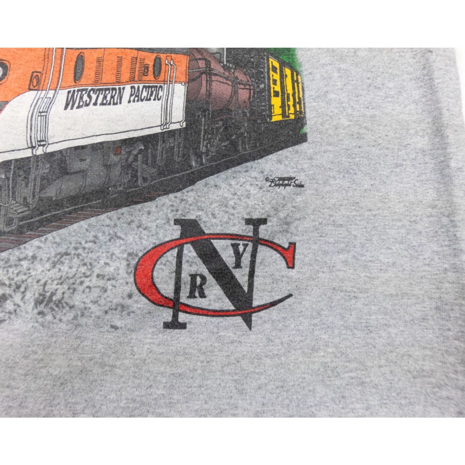 Port & Company Niles Canyon Railway Shirt Adult Large Gray Trains Railroad Graphic Tee Mens Size US L / EU 52-54 / 3 - 3 Thumbnail