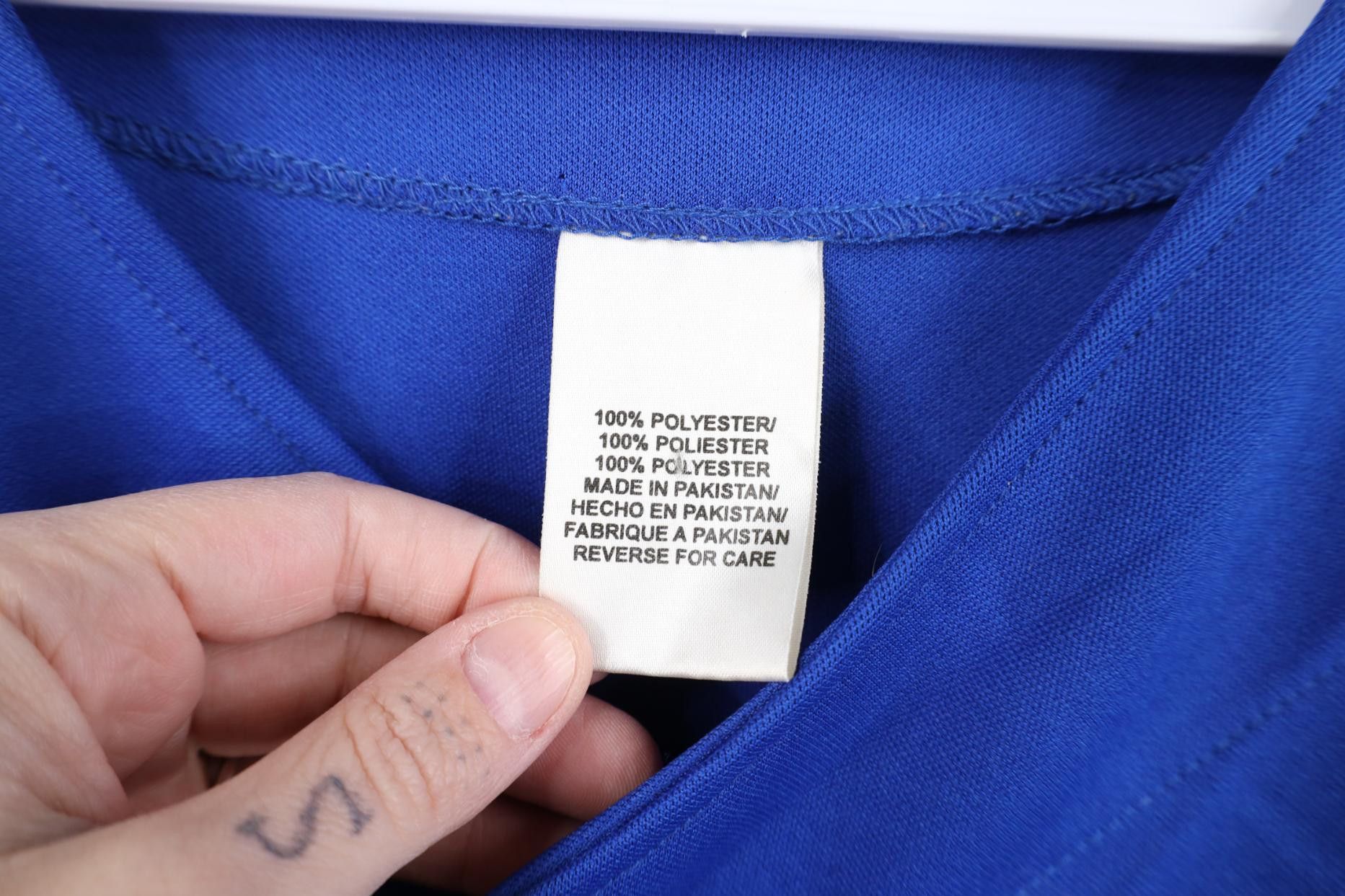 Vintage Vintage 90s Y2K Streetwear Knit Baseball Jersey Royal Blue Size US XL / EU 56 / 4 - 8 Thumbnail