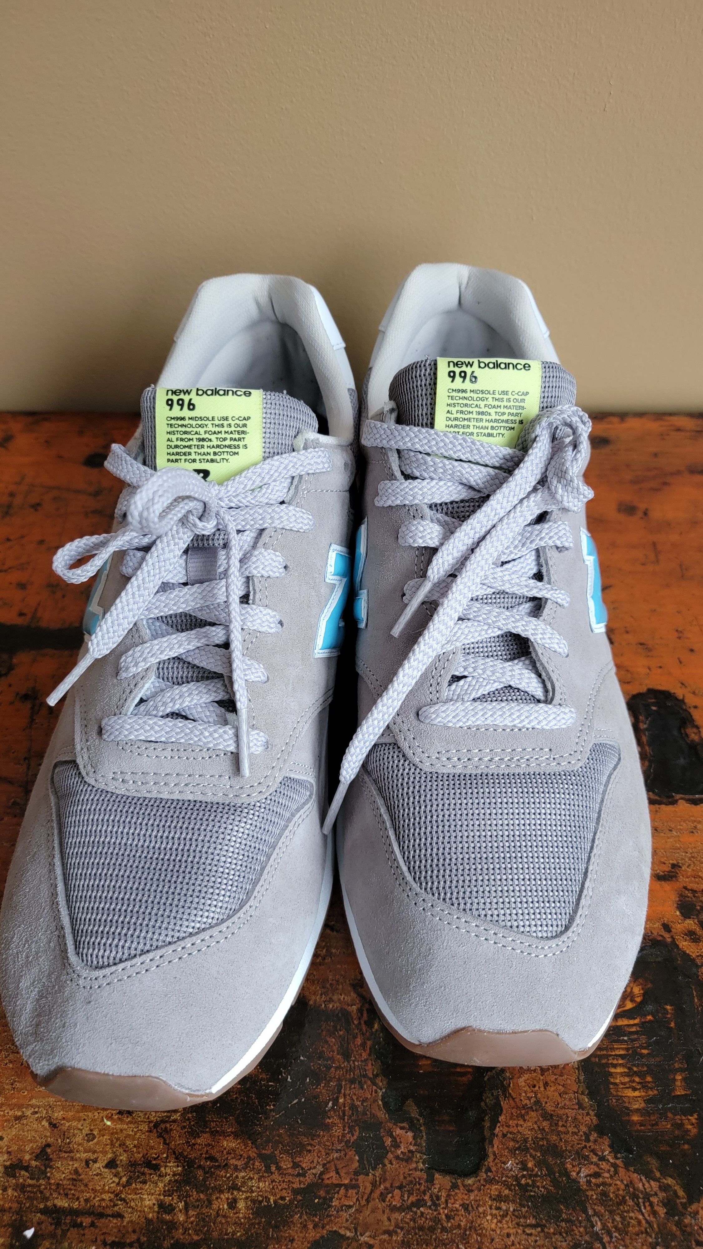 New Balance 996 Grey Light Blue Grailed