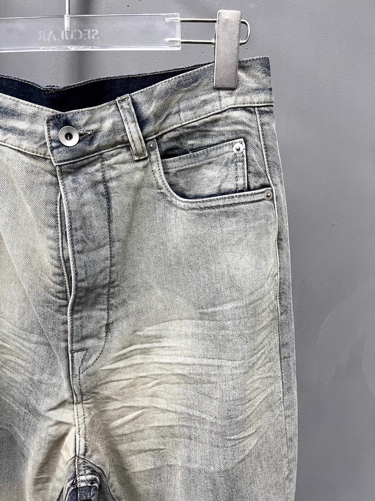 Rick Owens Rick Owens Bolan Bootcut Washed Blue Flare Jeans K34 Size US 29 - 3 Thumbnail