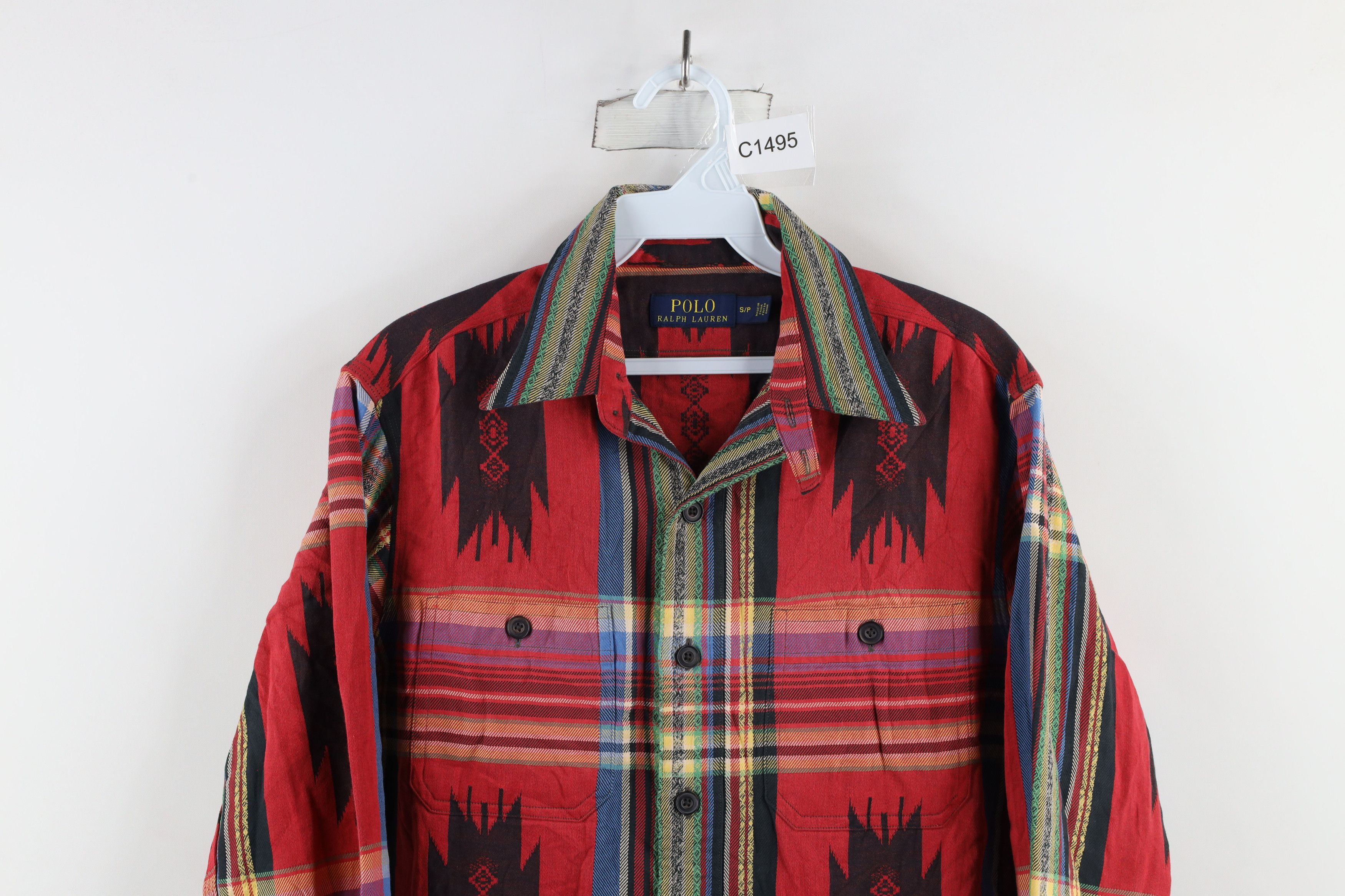Ralph Lauren × Vintage Vintage Ralph Lauren Southwestern Collared Button Shirt Size US S / EU 44-46 / 1 - 2 Thumbnail