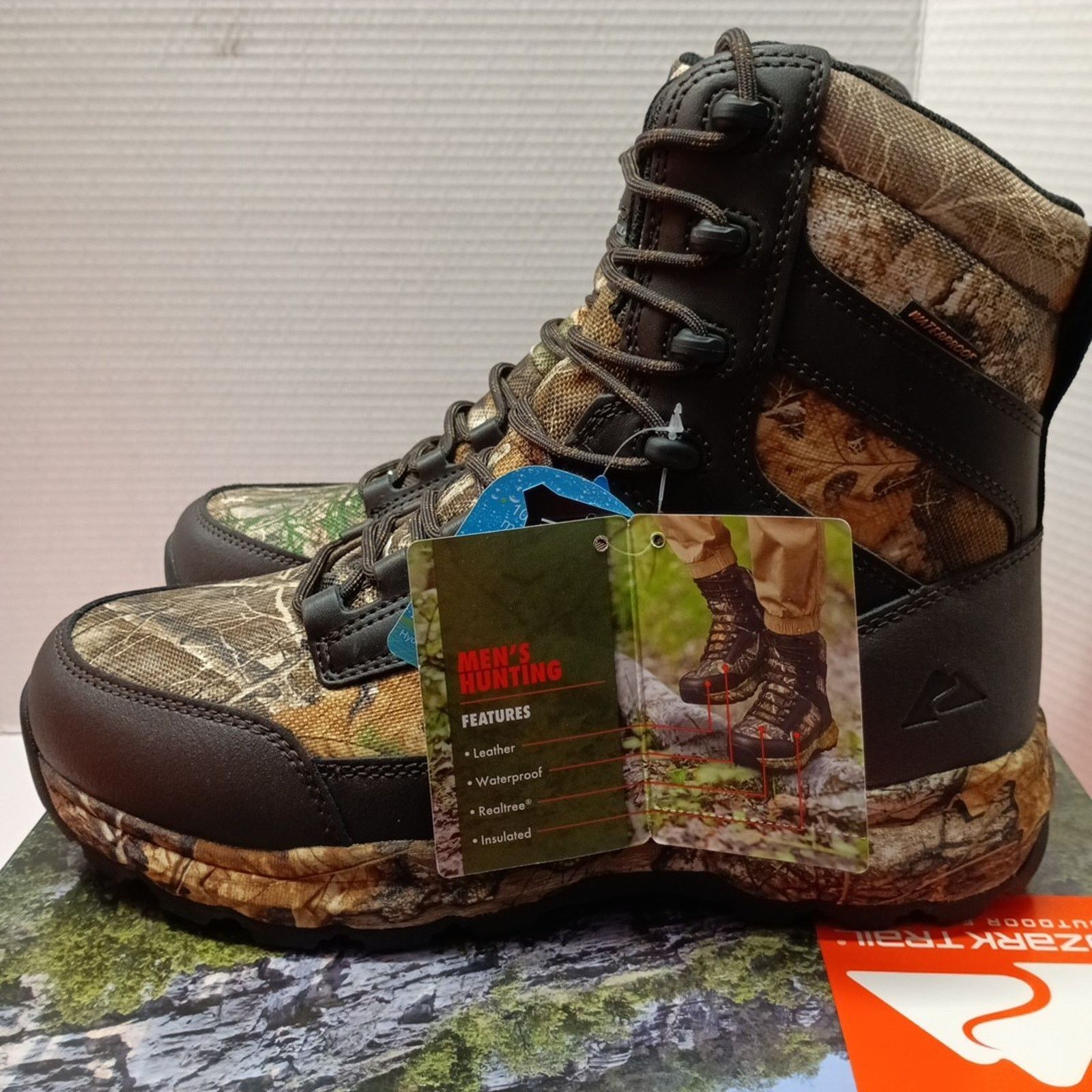 Other Ozark Trail Men's Size 10 US Hunting Boots Realtree Camo Size US 10 / EU 43 - 3 Thumbnail