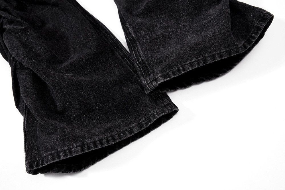 Jean Men's loose-fitting washed distressed pleated flared jeans Size US 32 / EU 48 - 5 Thumbnail