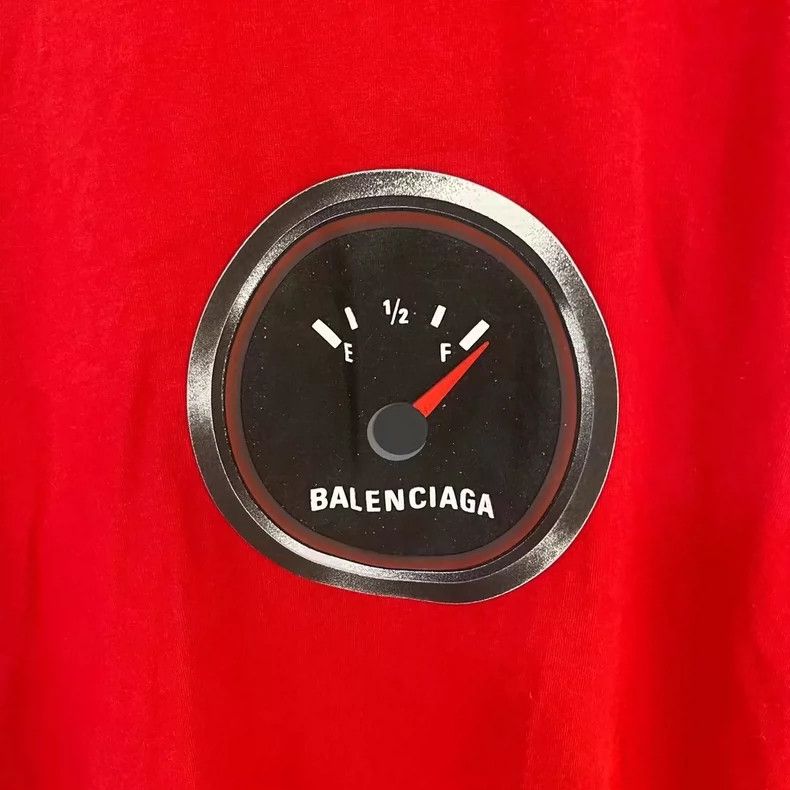 Balenciaga Balenciaga Red Dashboard Short Sleeve Size US M / EU 48-50 / 2 - 2 Thumbnail