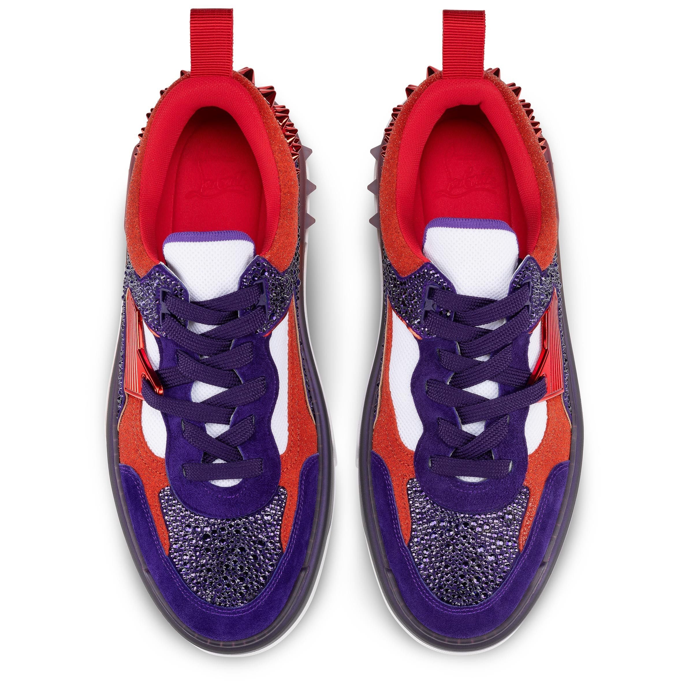 Christian Louboutin o1bcso1str0825 Astroloubi Strass in Purple/Red Size US 12 / EU 45 - 3 Thumbnail