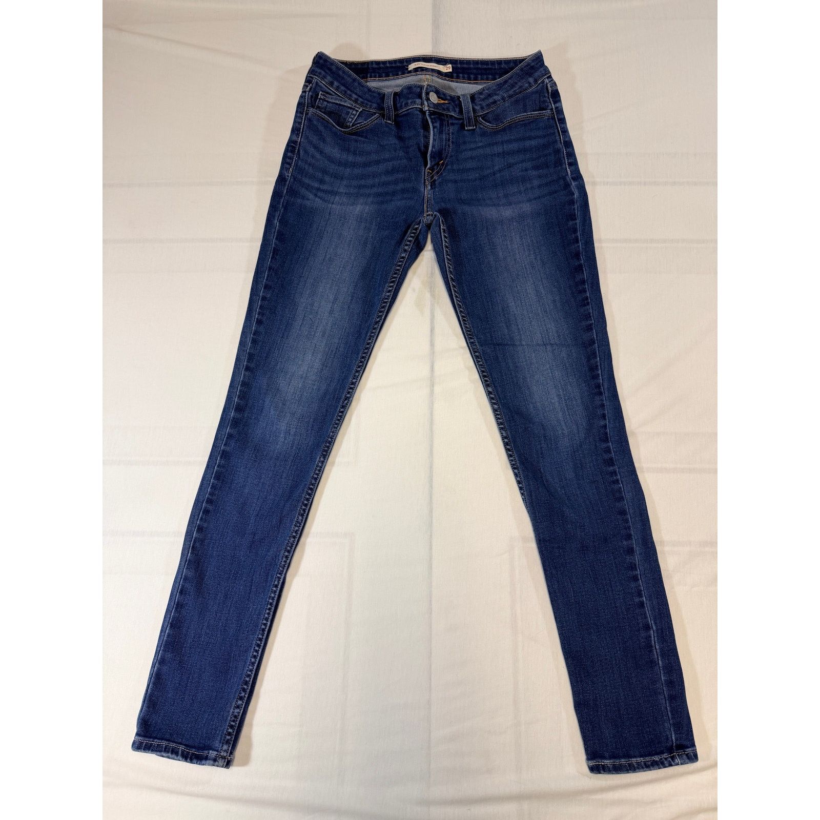 Levi's Levi’s Women’s Skinny Jeans Stretch Denim Mid Rise Red Tab Size 29" - 1 Thumbnail
