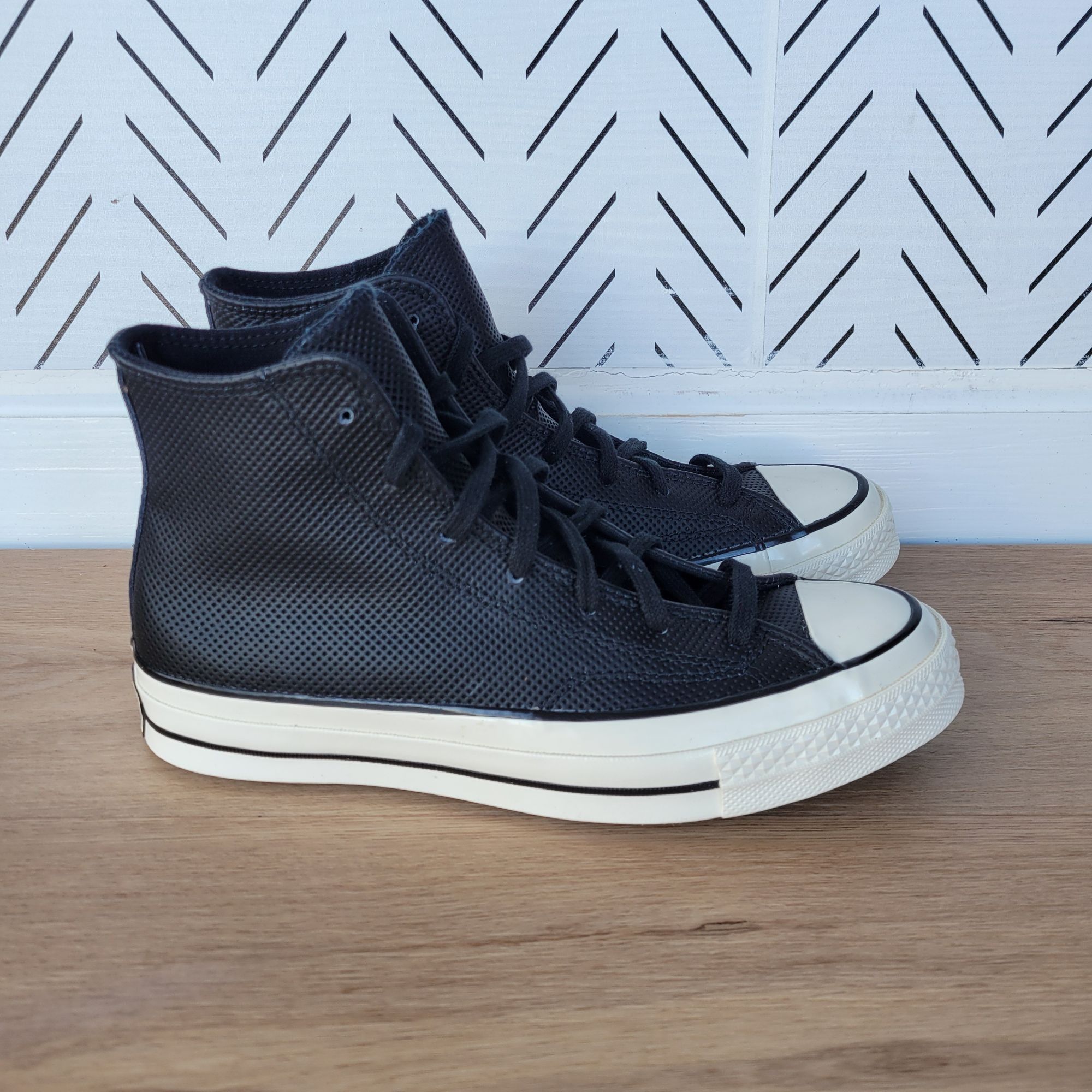 ⭐Converse Chuck 70 Hi Size Men Shoes Black Leather Premium