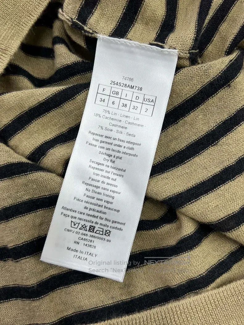 Dior Dior Zoo printed striped short-sleeved T-shirt Size XXS / US 00 / IT 34 - 5 Thumbnail