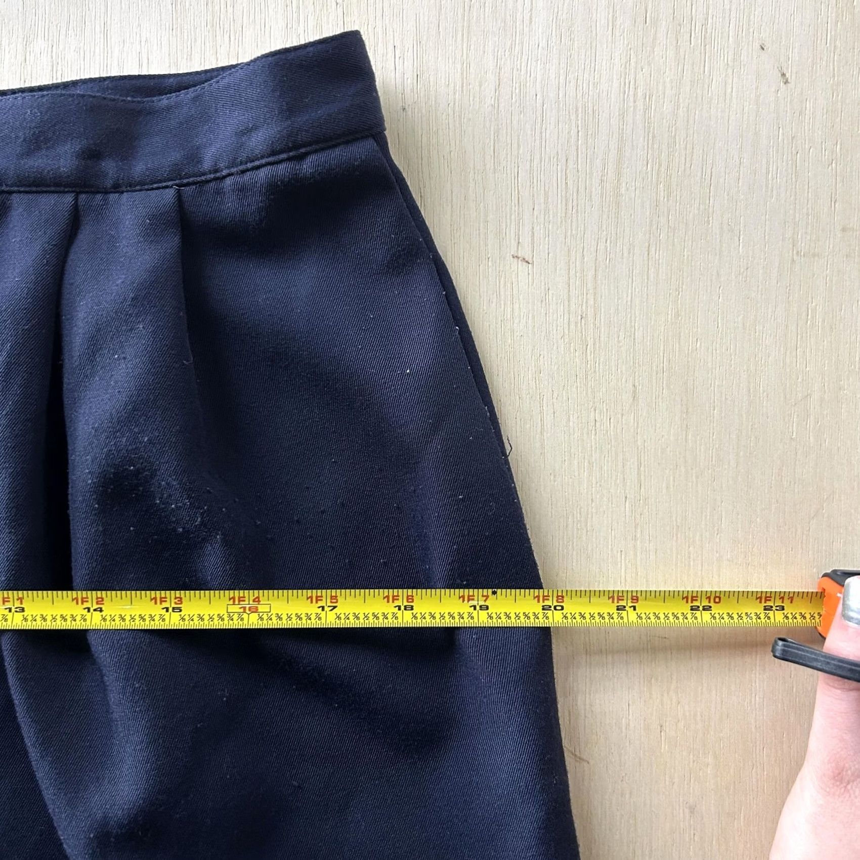 Vintage VINTAGE Blue Skirt Womens 14 Pencil Knee Length Lined Workwear Office Career Size 36" / US 14 / IT 50 - 6 Thumbnail