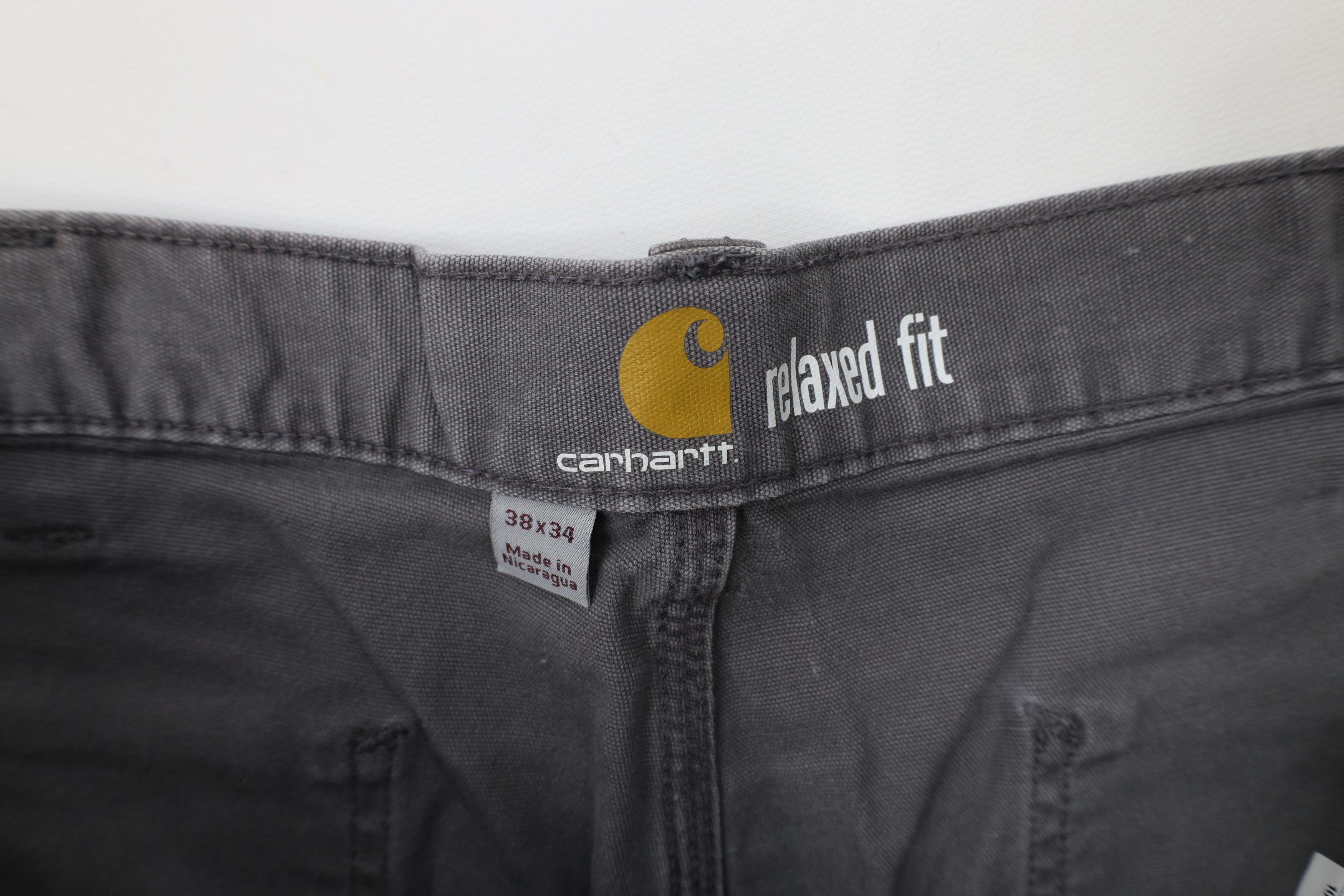 Carhartt × Vintage Vintage Y2K Carhartt Fit Wide Leg Dungaree Pants Gray Size US 38 / EU 54 - 9 Thumbnail