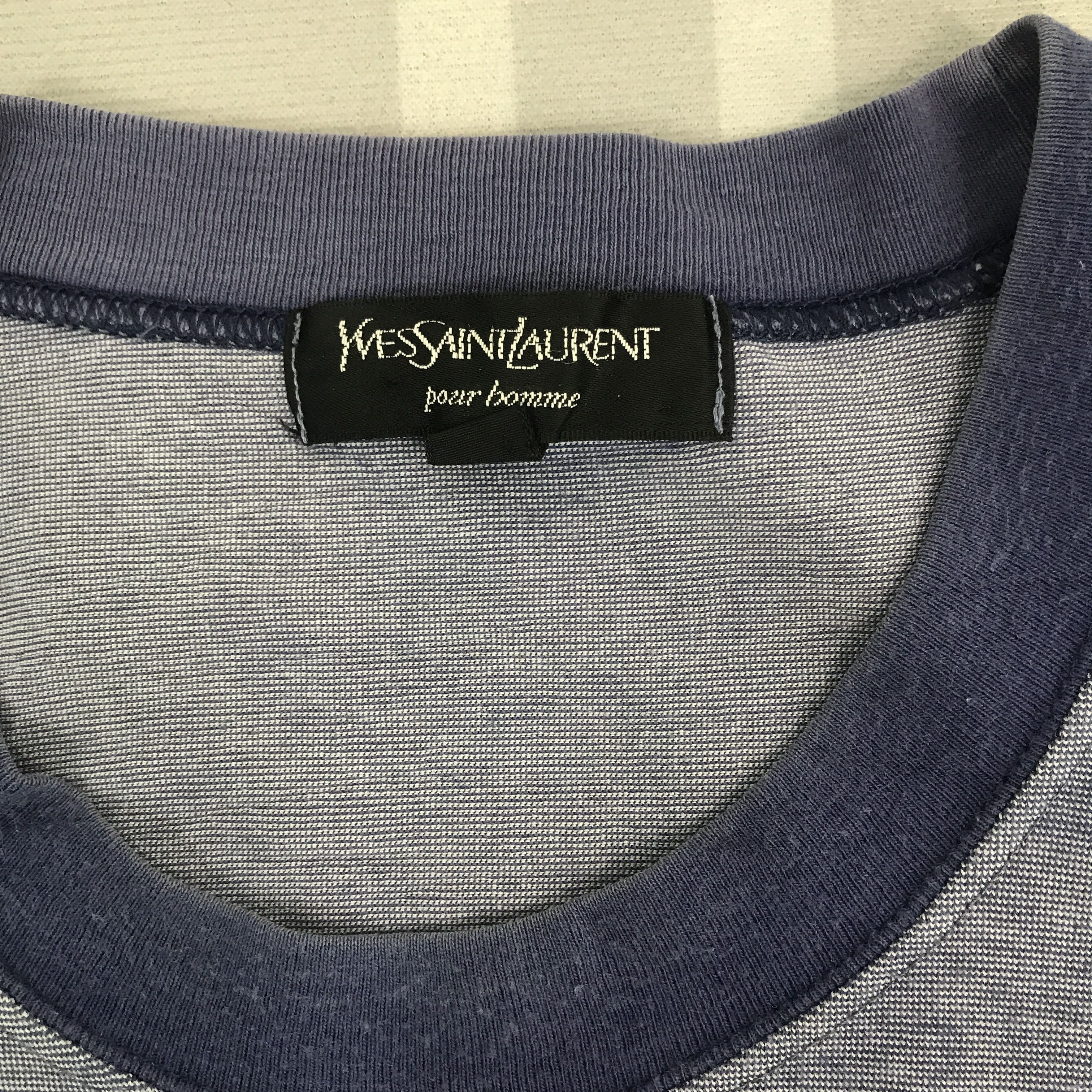 Vintage × Yves Saint Laurent Vintage Yves Saint Laurent Small logo Short Sleeve T-shirt Size US L / EU 52-54 / 3 - 7 Thumbnail