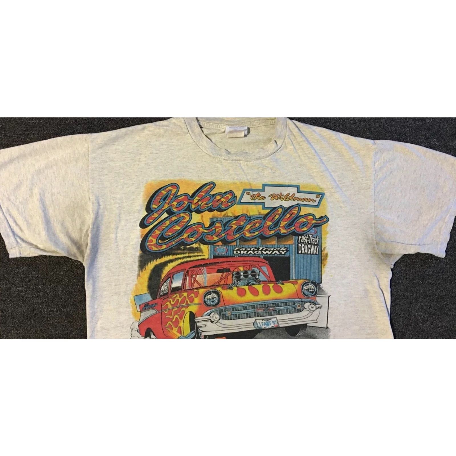 NASCAR Vtg 90s Chevrolet Racing Faded Distress AOP Shirt M L Car Flame NASCAR Grunge AZ Shirt Mens M Gray 90s Cars NASCAR Grunge Vintage Fire Distressed Size US M / EU 48-50 / 2 - 6 Thumbnail
