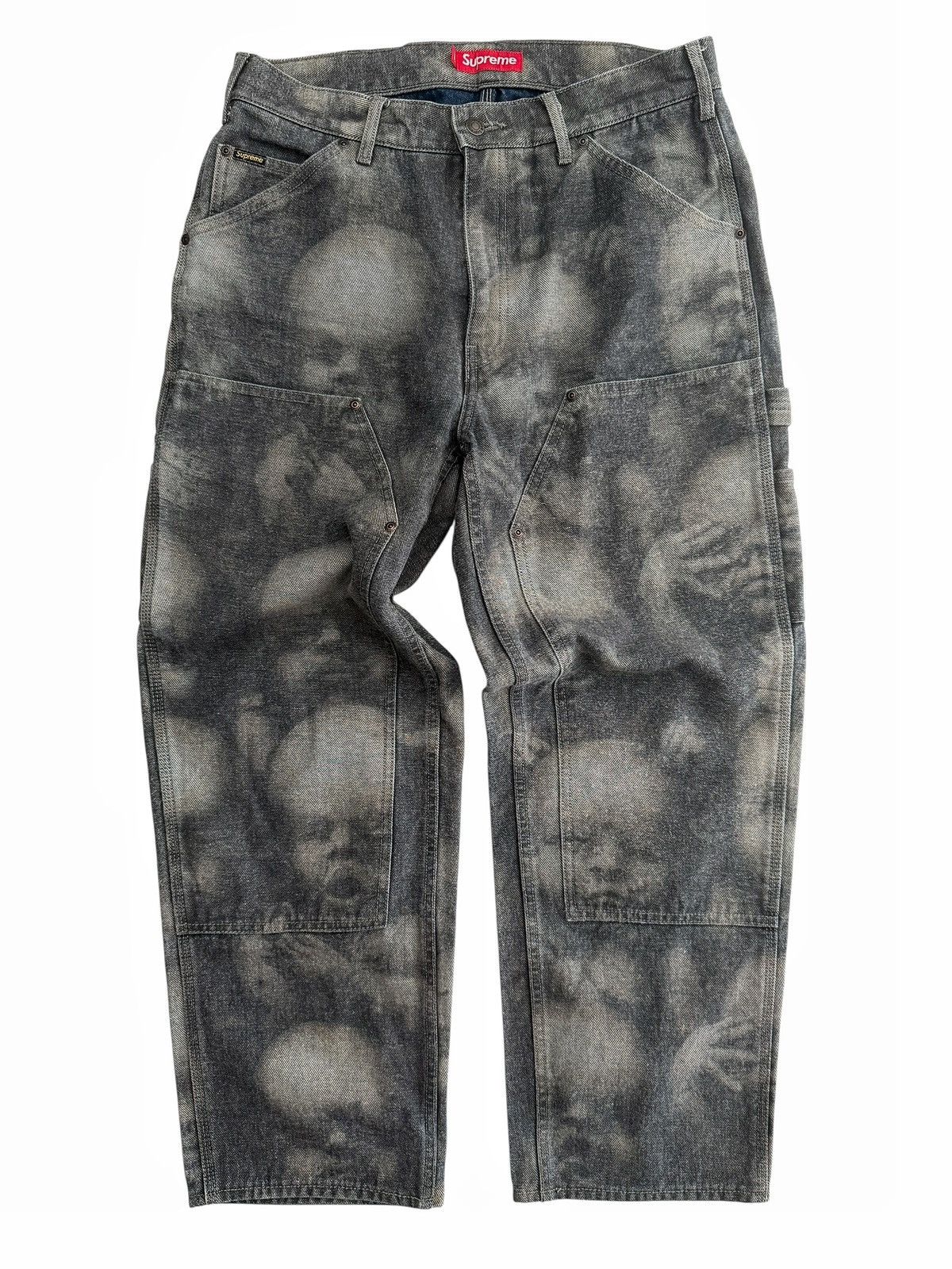 Supreme Supreme Eagle Double Knee Denim Painter Pant Black | Grailed