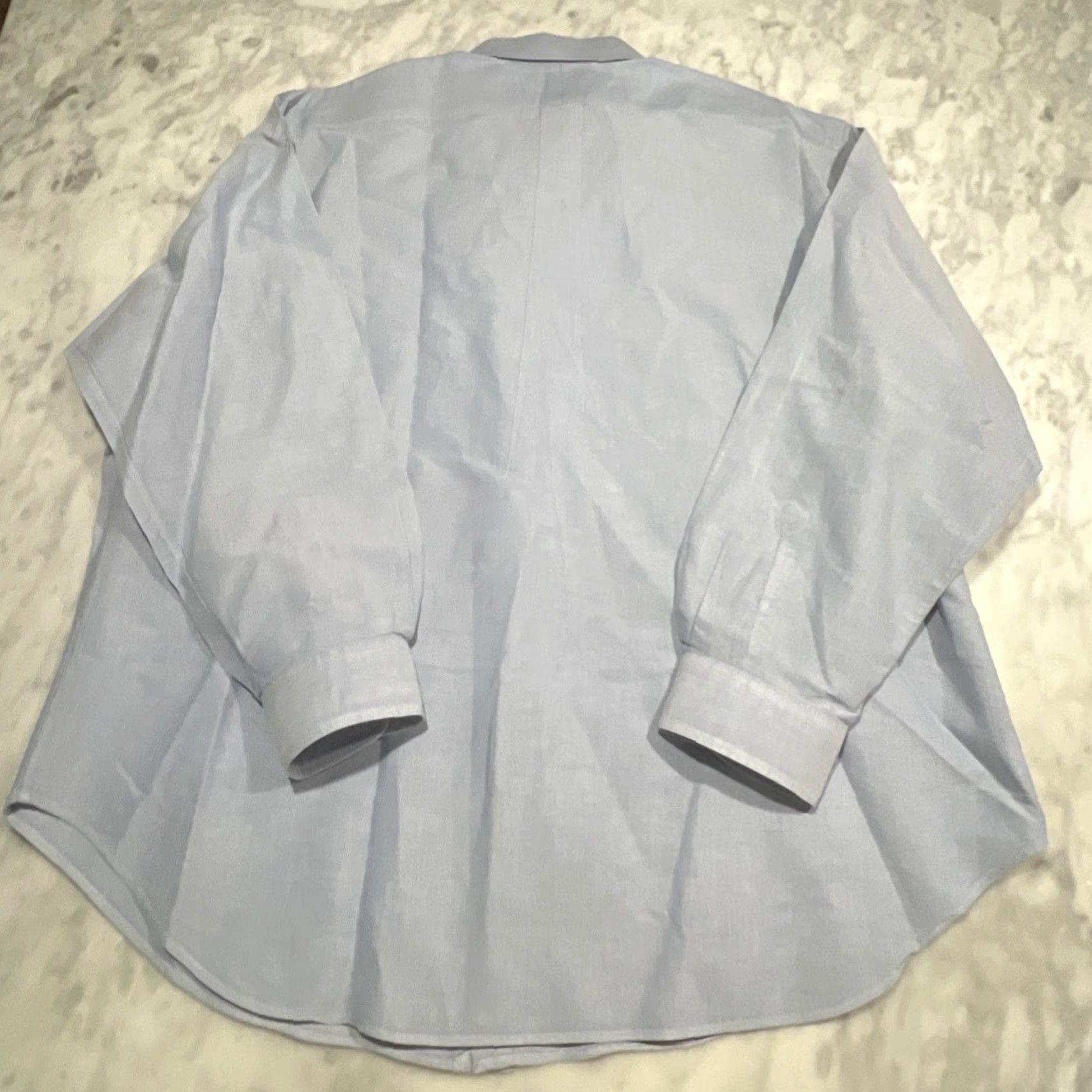 Ralph Lauren VINTAGE Ralph Lauren Button-Down Dress Shirt Men 18 34/35 Blue Cotton Pony Logo Classic Preppy Mens Size 48R - 7 Thumbnail