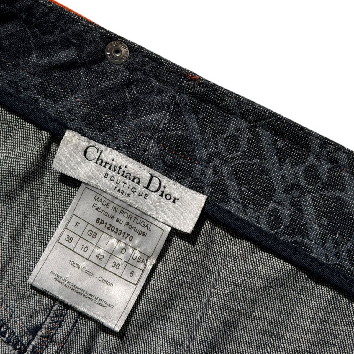 Dior SS06 Flight monogram denim skirt Size 28" / US 6 / IT 42 - 5 Thumbnail