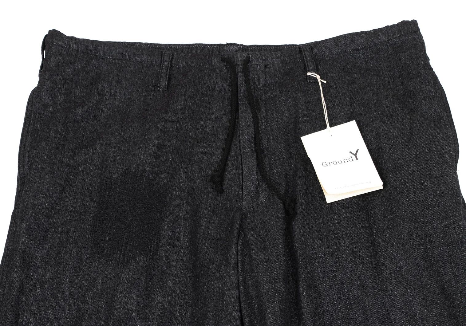 Yohji Yamamoto Repair Design Denim Pants in Black Size 3 Size US 34 / EU 50 - 3 Thumbnail