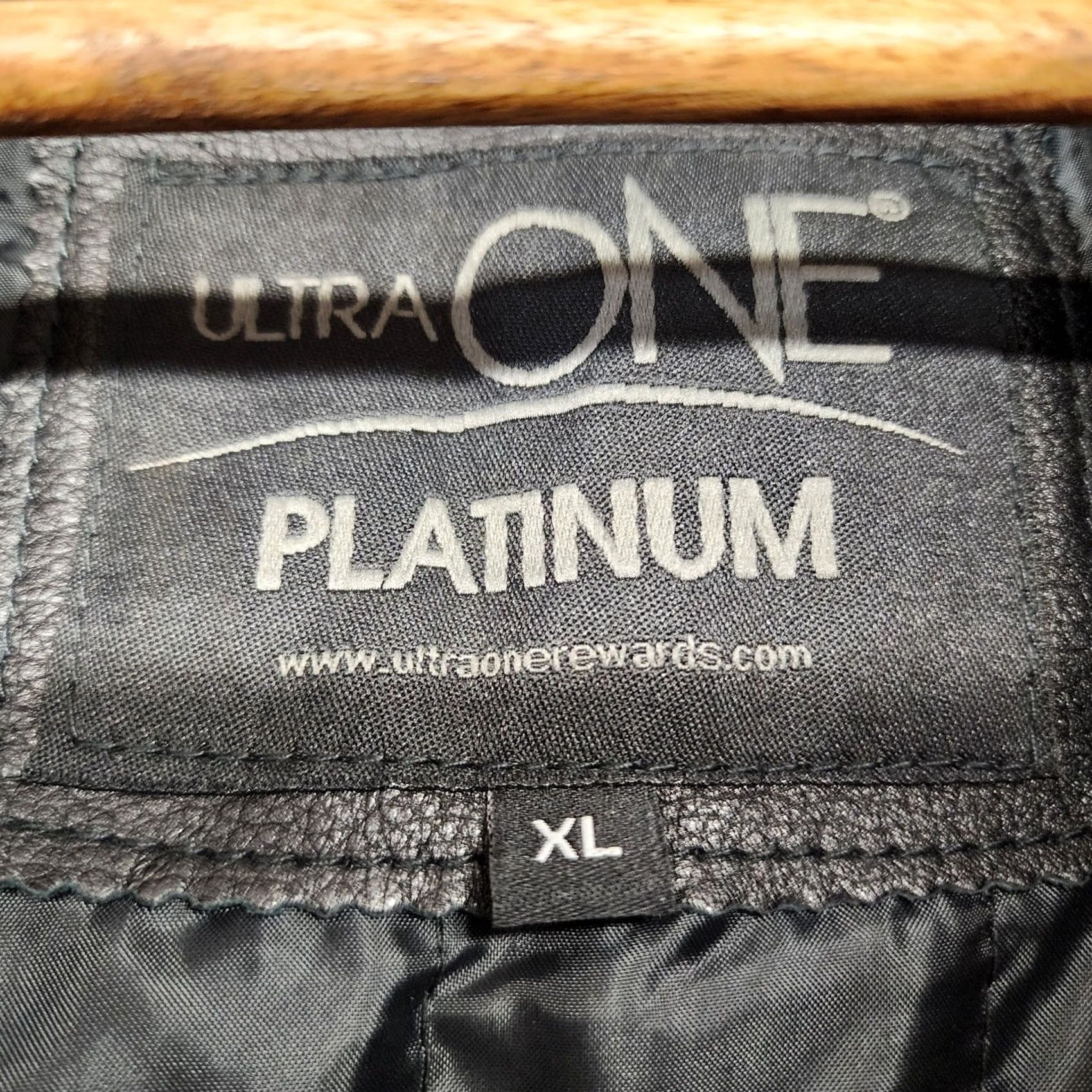 Vintage Ultra One Platinum Leather Coat Jacket XL Black Bomber Biker Moto TA Petro NEW Size US XL / EU 56 / 4 - 6 Thumbnail