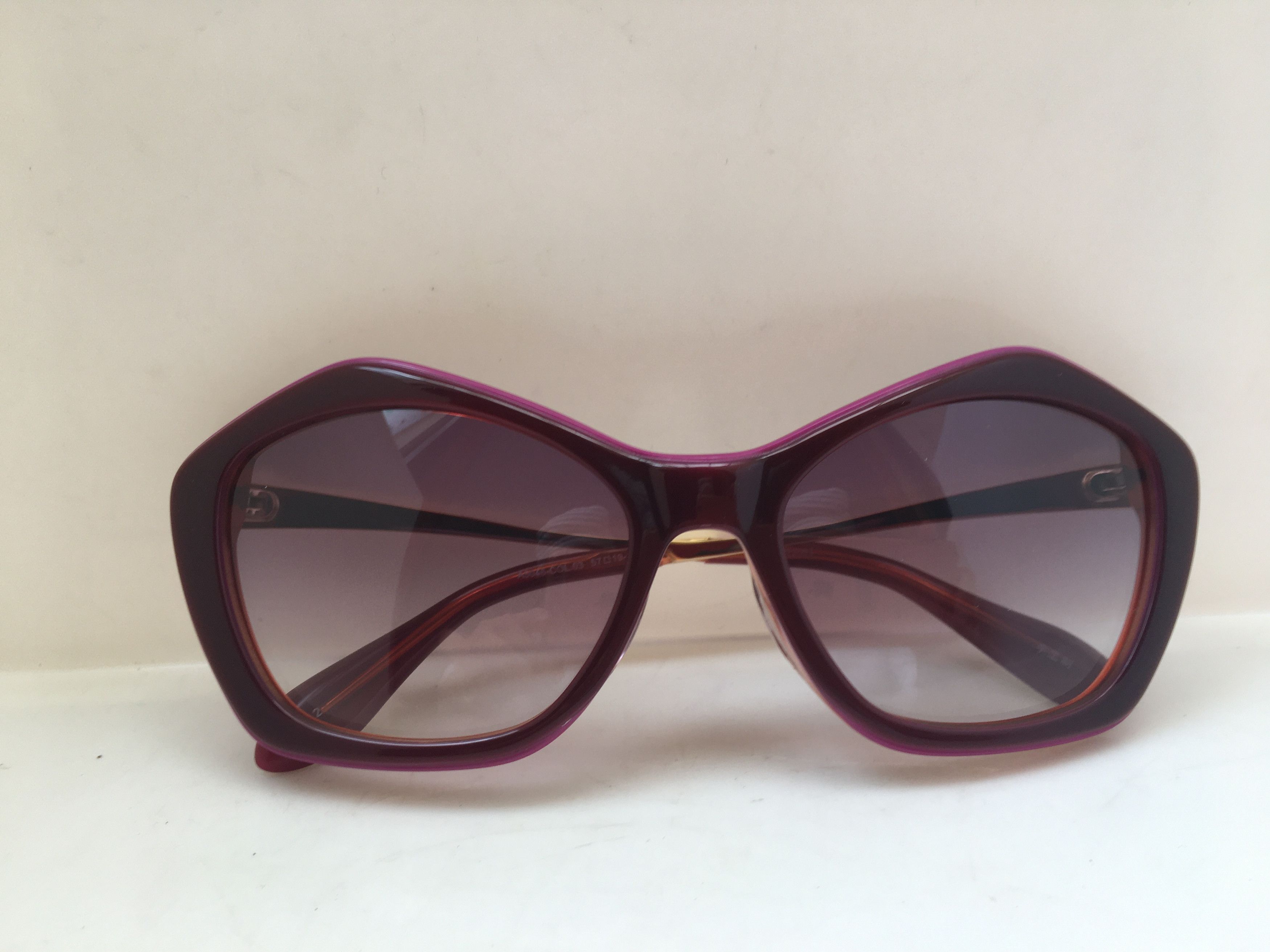 Other Reddish Purple Cateye Diva Sunglasses Frame Size ONE SIZE - 5 Thumbnail