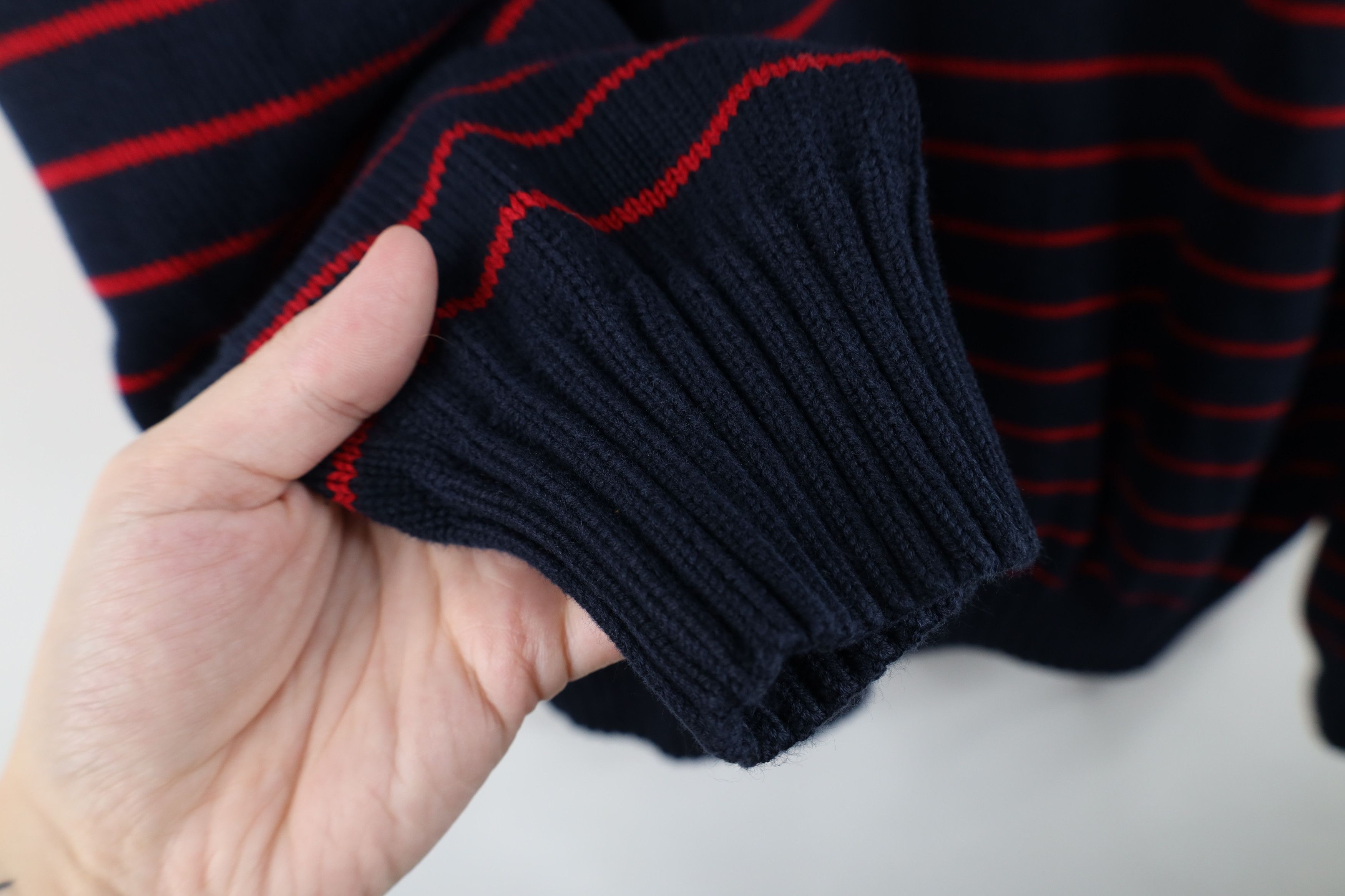 Brooks Brothers Vintage 90s Brooks Brothers Knit Striped Collared Sweater Size US L / EU 52-54 / 3 - 7 Thumbnail