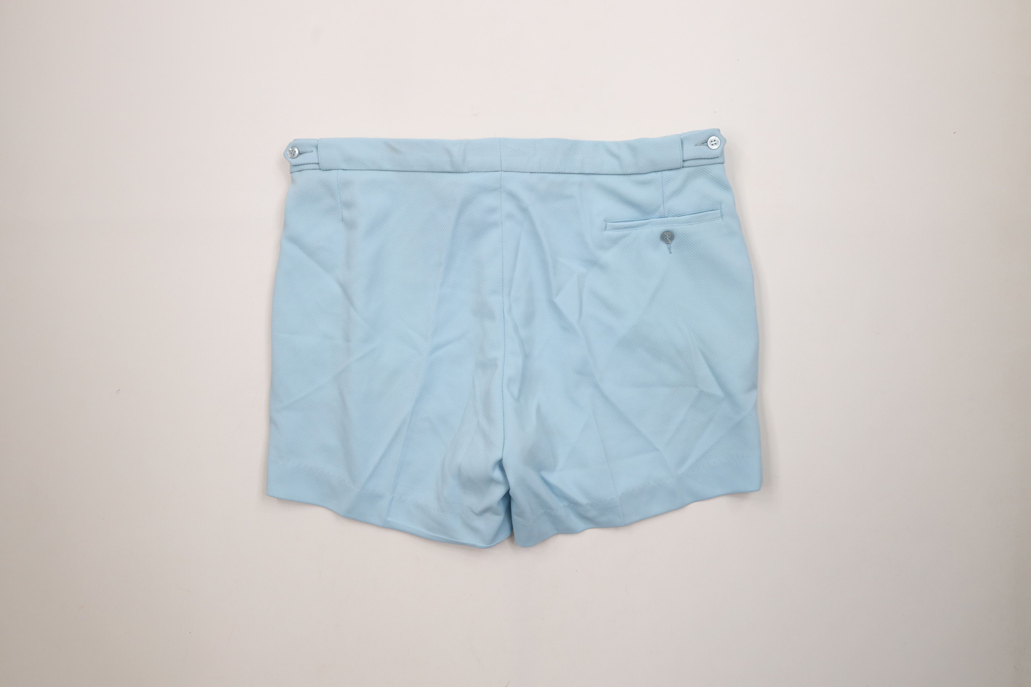 Vintage Vintage 70s Streetwear Knit Above Knee Shorts Carolina Blue Size US 40 / EU 56 - 8 Thumbnail