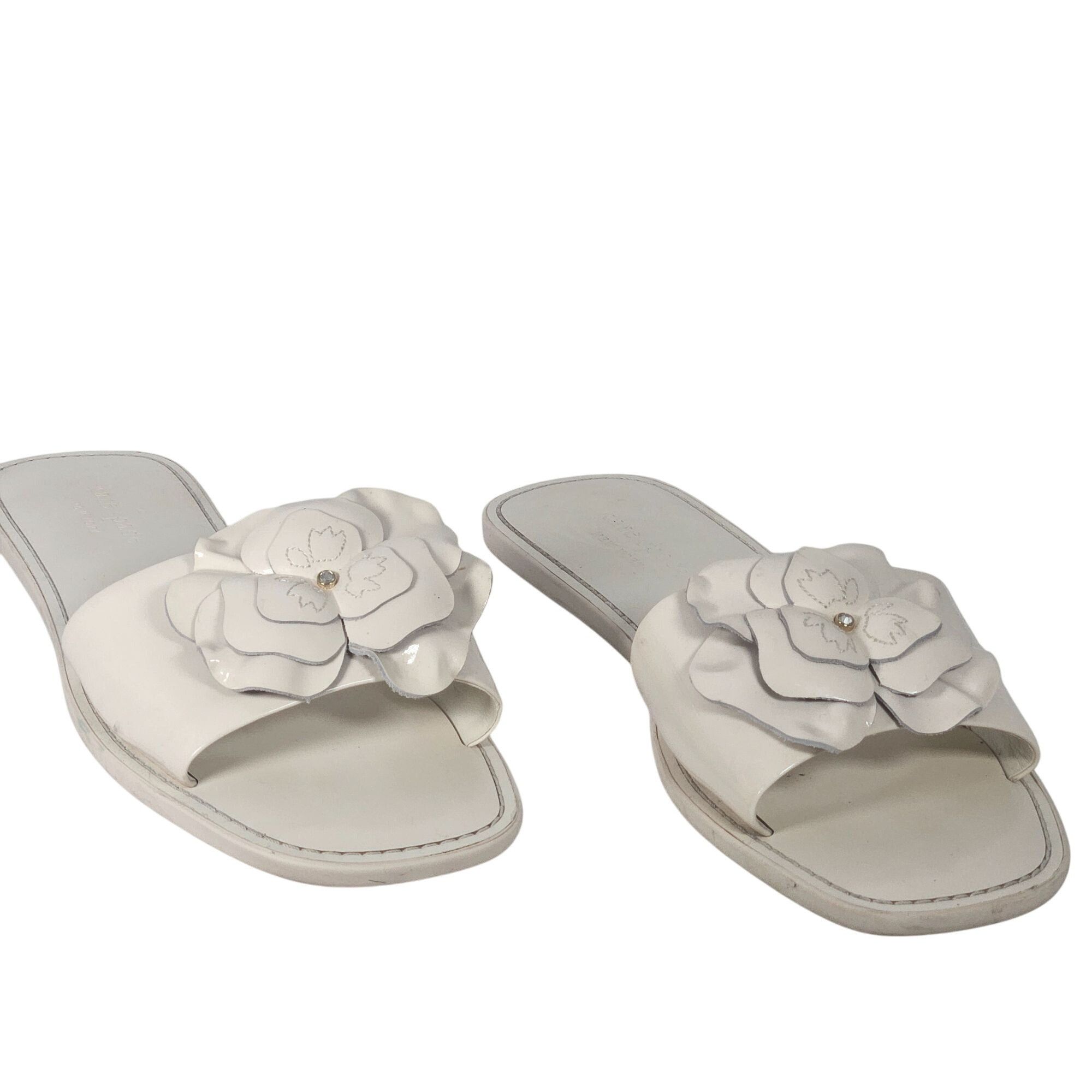 Kate Spade Kate Spade Women Floral Sandals White 9B Quiet Luxury Coquet Size US 9 / IT 39 - 3 Thumbnail