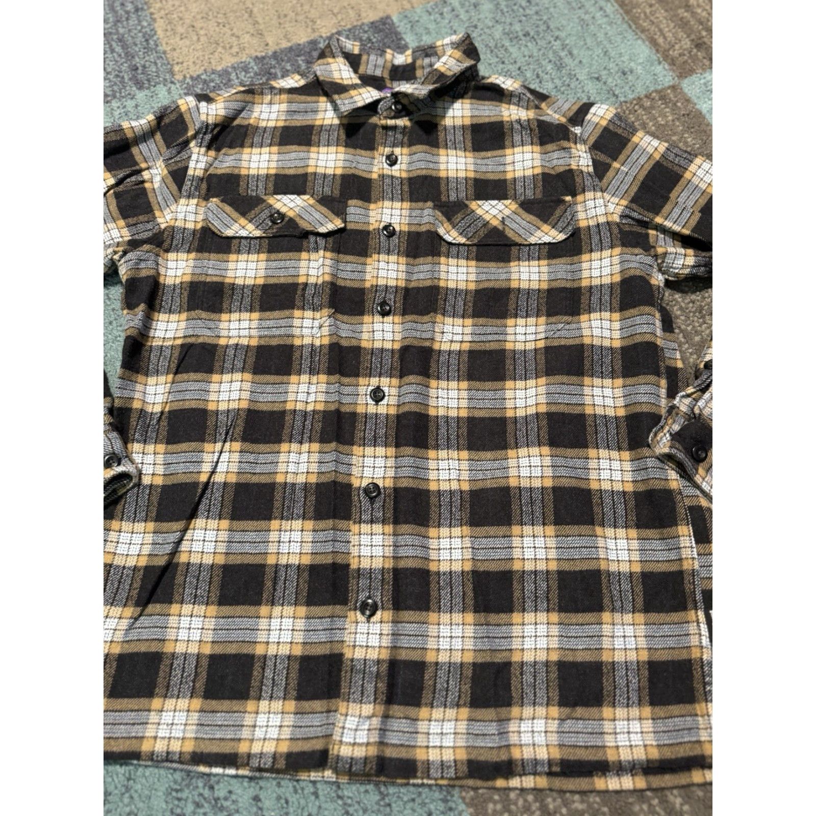 Patagonia Patagonia Fjord Flannel Shirt Long Sleeve Mens Organic Cotton Midweight Medium Size US L / EU 52-54 / 3 - 2 Thumbnail