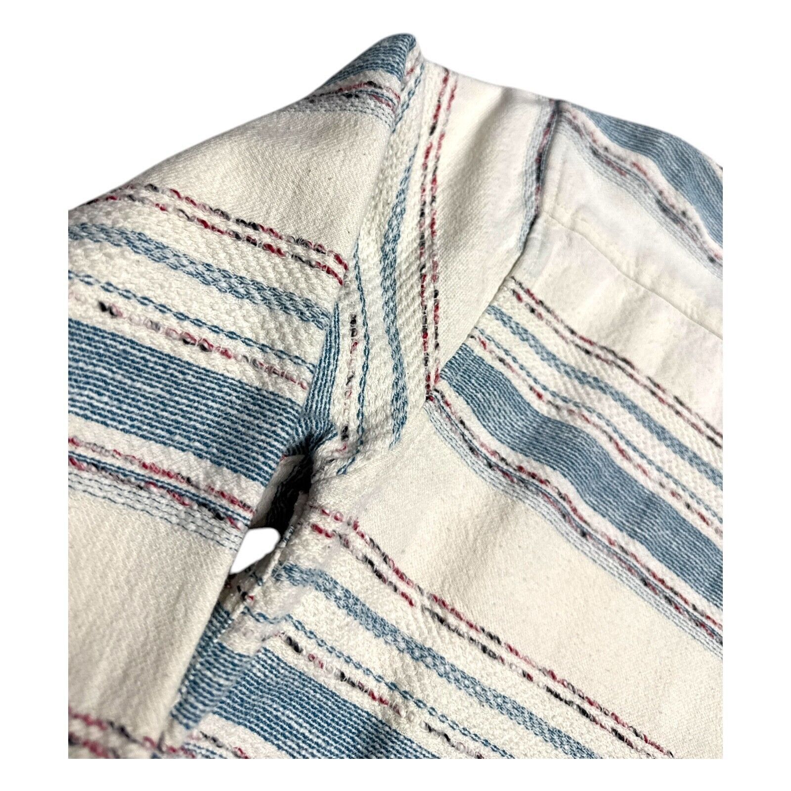 Sol Angeles SOL ANGELES Embroidered Luxury Designer Striped Shirt Medium Size US M / EU 48-50 / 2 - 4 Thumbnail