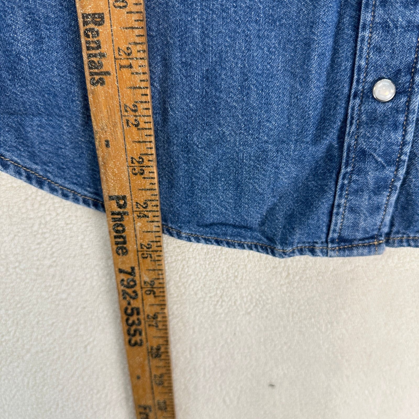 Levi's LEVI'S WOMEN'S XSMALL ICON WESERN DENIM SHIRT BLUE NWT Size XS / US 0-2 / IT 36-38 - 5 Thumbnail