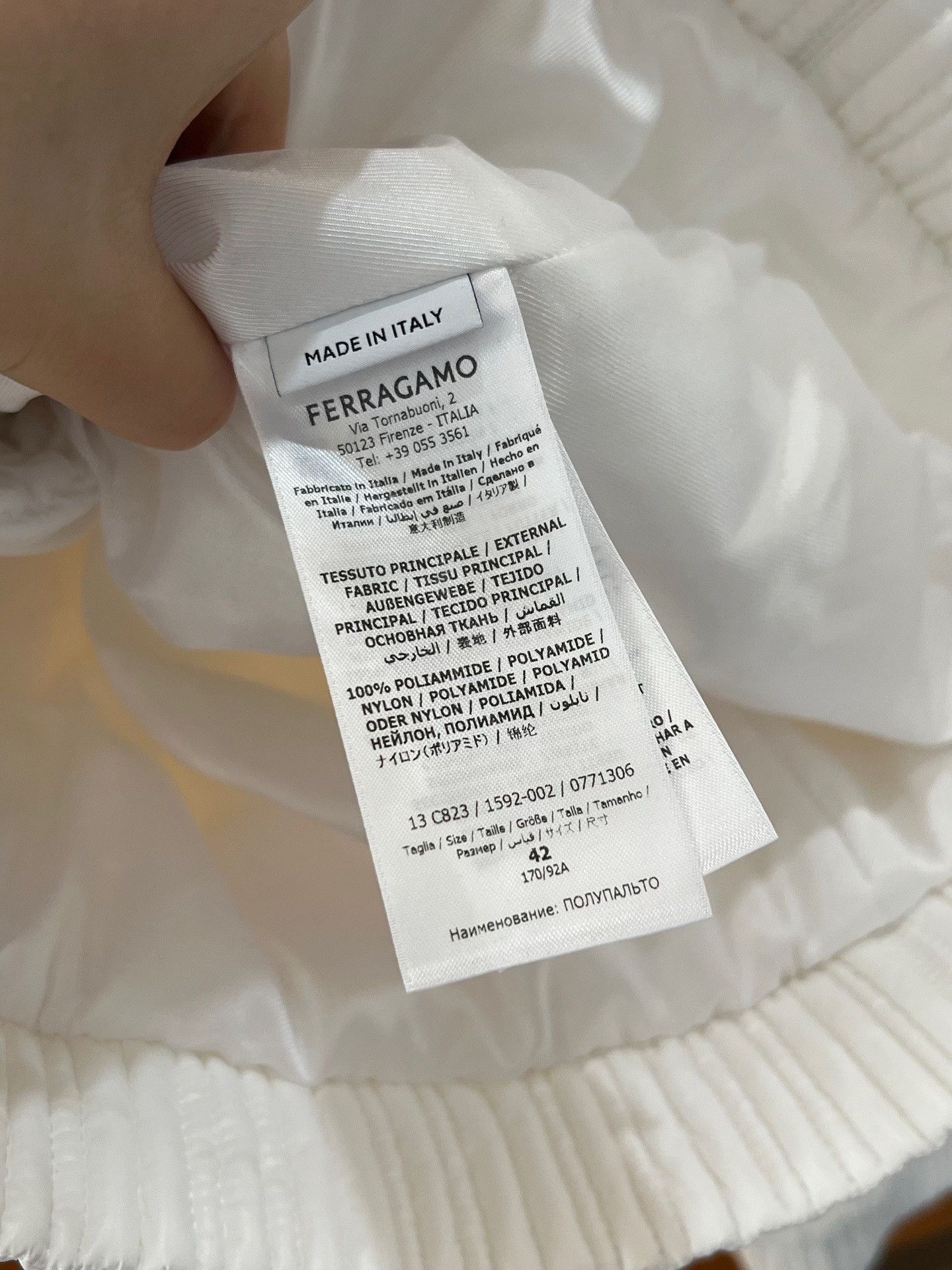 Salvatore Ferragamo Ferragamo Cotton Coat Size US XS / EU 42 / 0 - 6 Thumbnail
