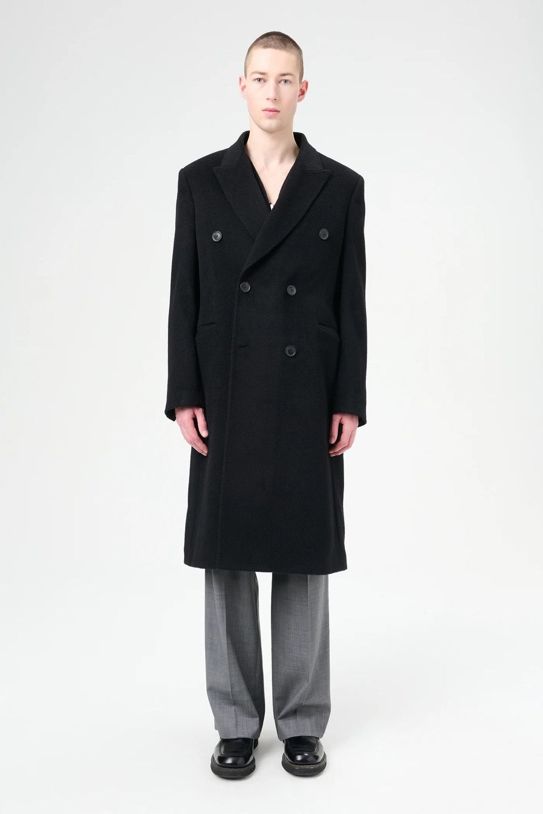 Our Legacy OUR LEGACY WHALE COAT Black Hairy Wool Size US M / EU 48-50 / 2 - 2 Thumbnail