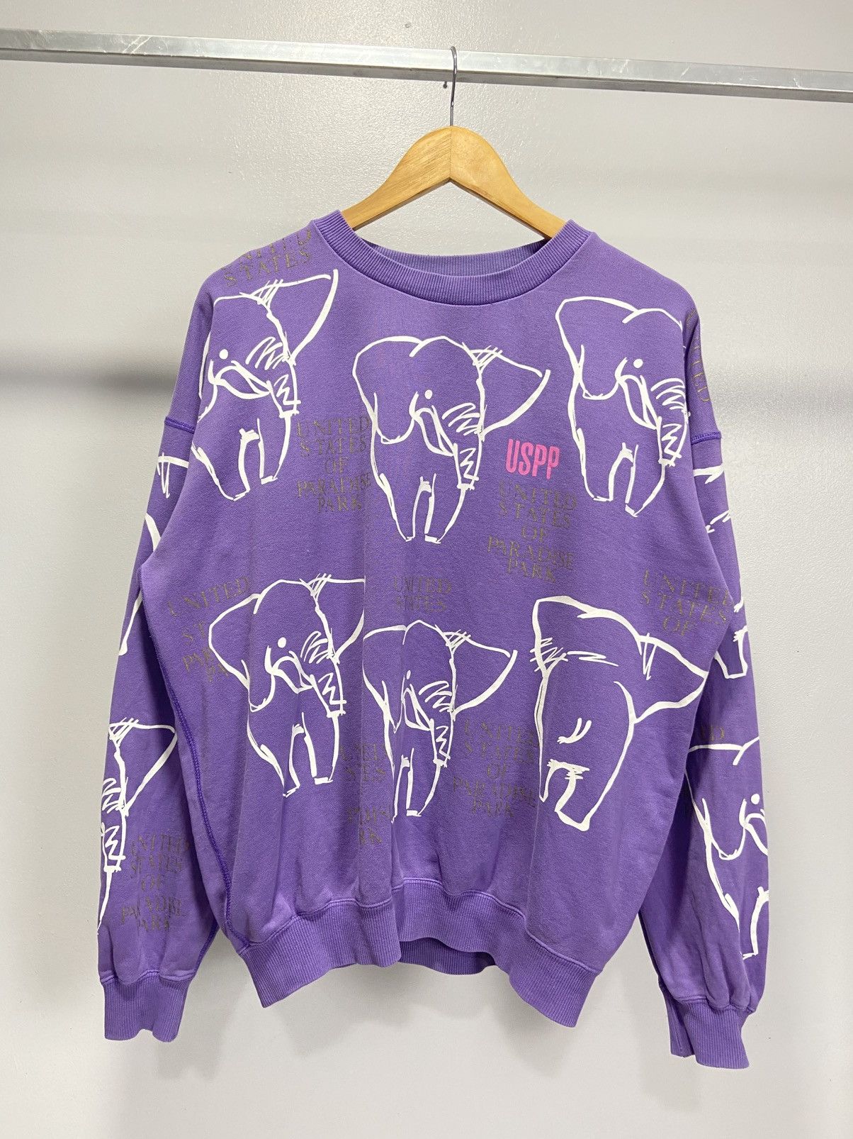 Japanese Brand United States Of Paradise Park mirror print sweatshirt Size US M / EU 48-50 / 2 - 1 Thumbnail