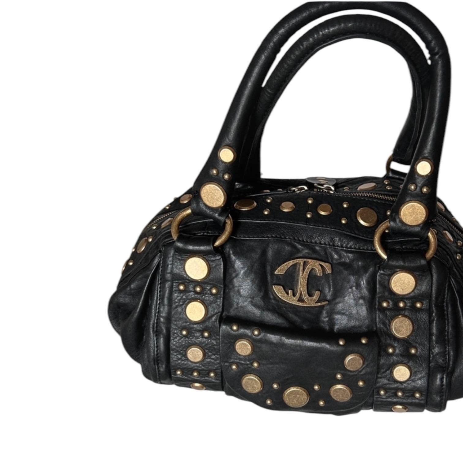 Roberto Cavalli The Cavalli Pleated Leather Shoulder Bag Size ONE SIZE - 4 Thumbnail
