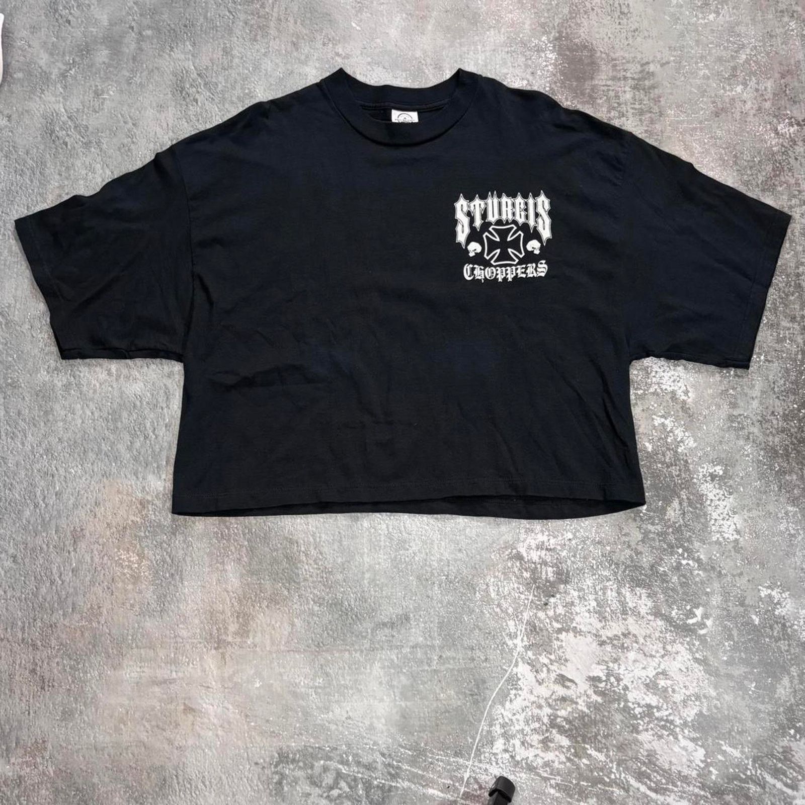 Vintage Vintage Black and yellow Sturgis Choppers T Shirt! Biker. Size US XL / EU 56 / 4 - 2 Thumbnail