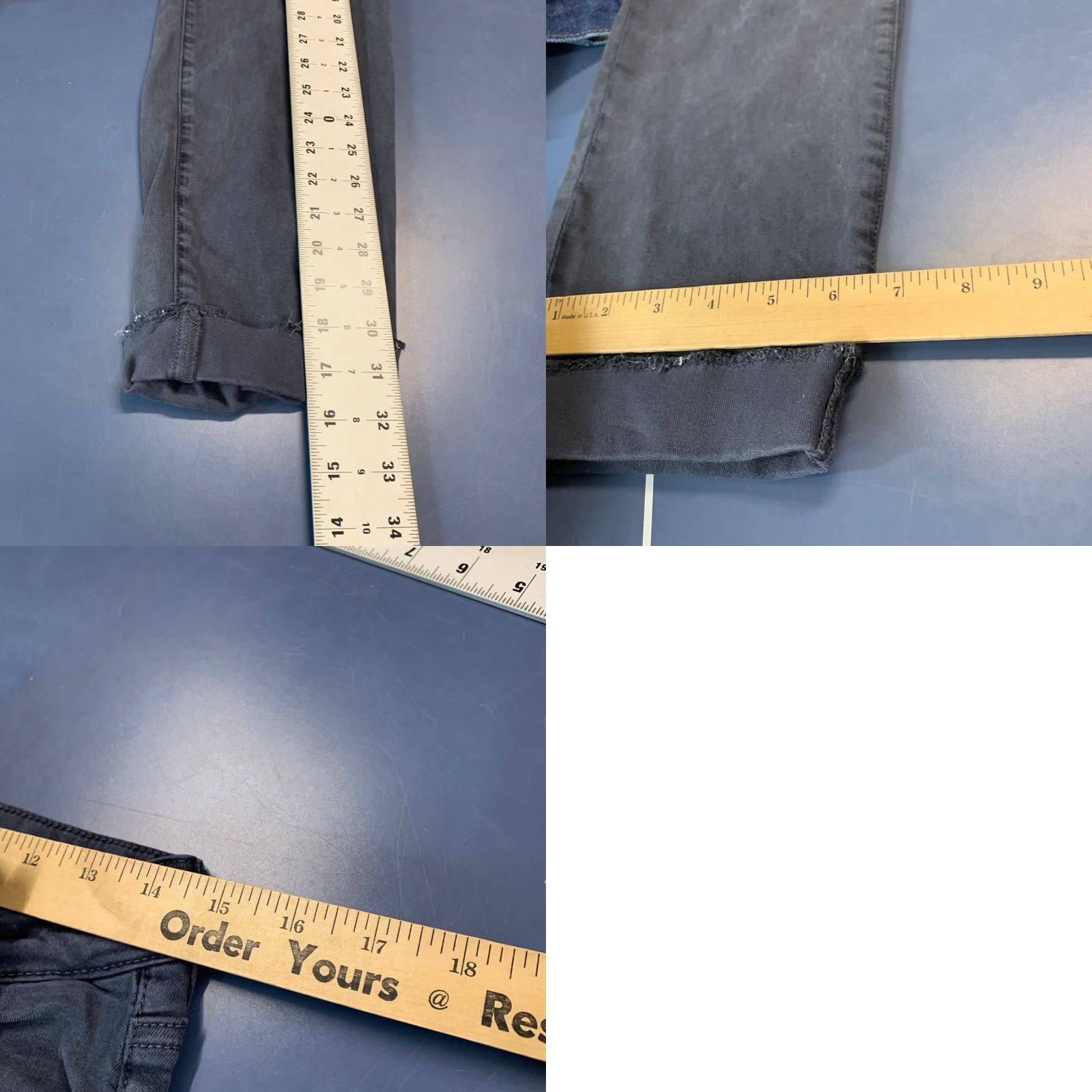 Vintage KUT From The Kloth Pants Womens 6 Blue Amy Crop Straight Leg 29x24 Cropped Cropped Pants Womens 6 Blue Amy Crop Straight Leg 29x24 Size 28" / US 6 / IT 42 - 9 Thumbnail