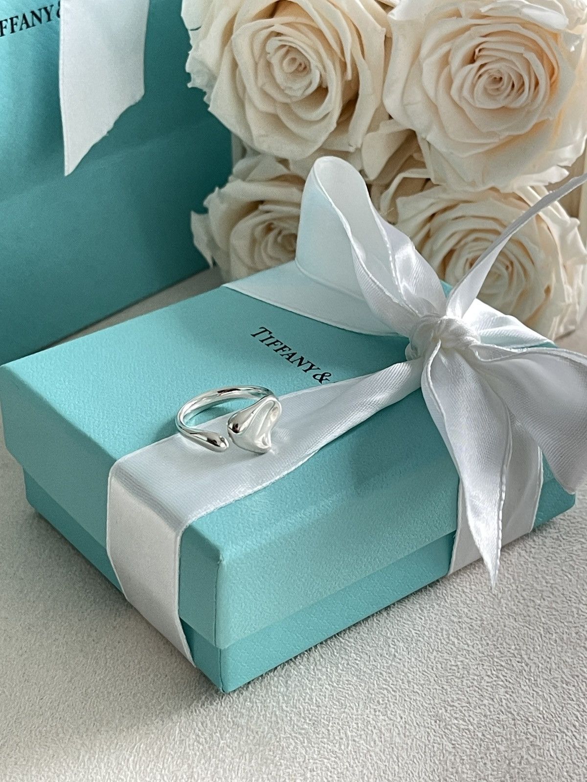 Tiffany & Co. Tiffany & Co. Elsa Peretti Heart Ring Silver 5 NEW $550 Size ONE SIZE - 6 Thumbnail