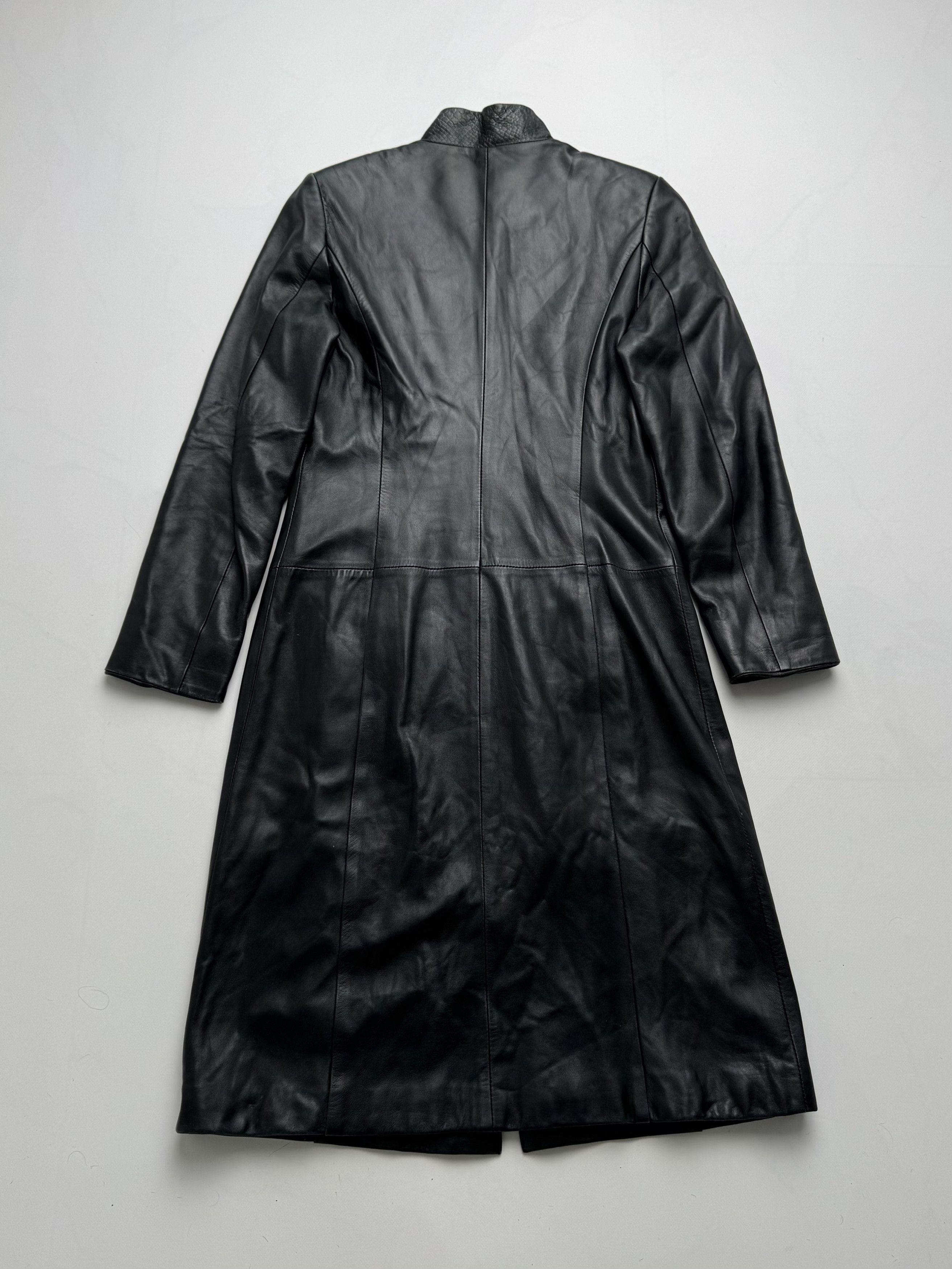 Vintage Vintage Long Leather Jacket On Zipper B8(V405)E2 Size M / US 6-8 / IT 42-44 - 8 Thumbnail